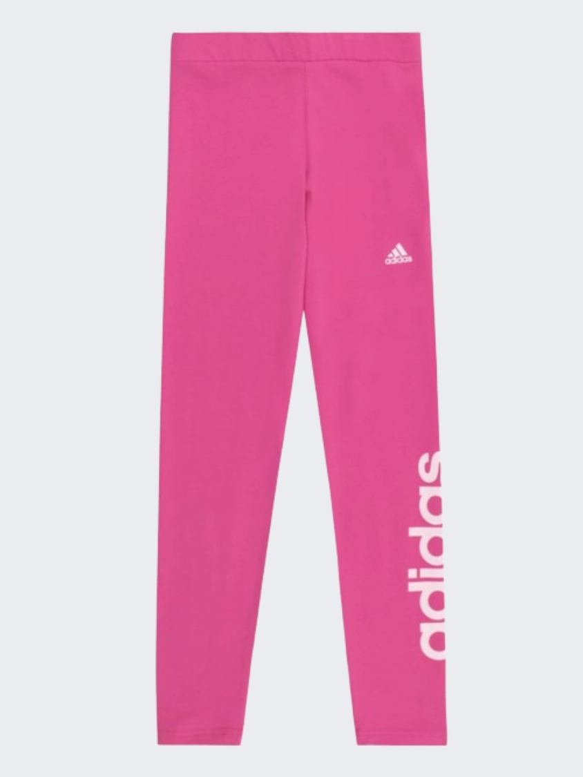 Adidas Essentials Linear Kids Girls Sportswear Tight Fuschia/Pink
