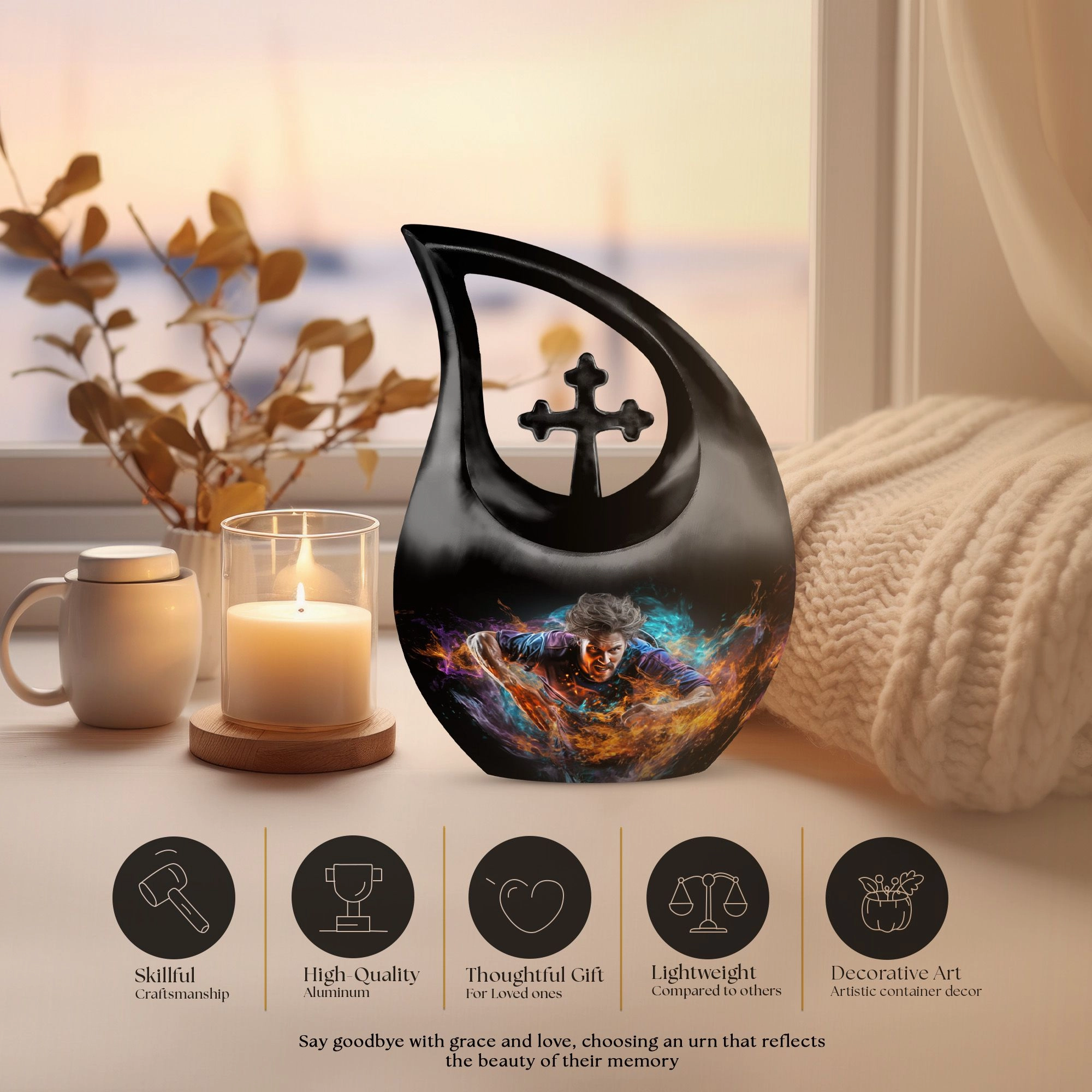 Affordable Memorial Football Urn Homage to Sports Enthusiasts