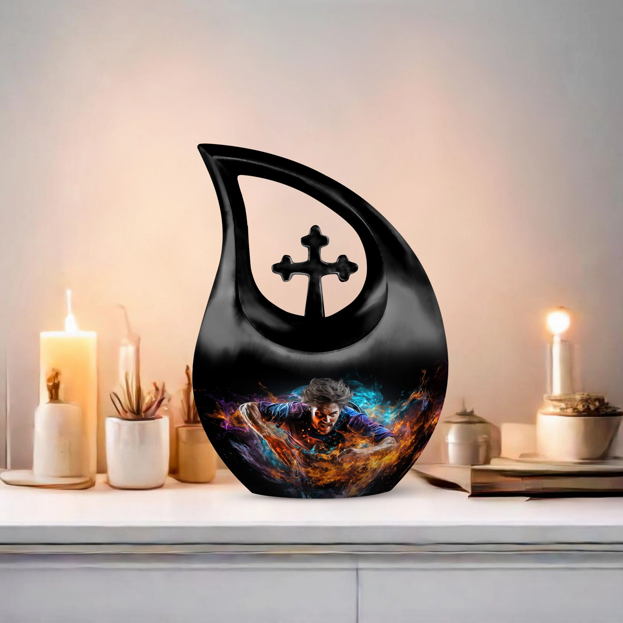 Affordable Memorial Football Urn Homage to Sports Enthusiasts