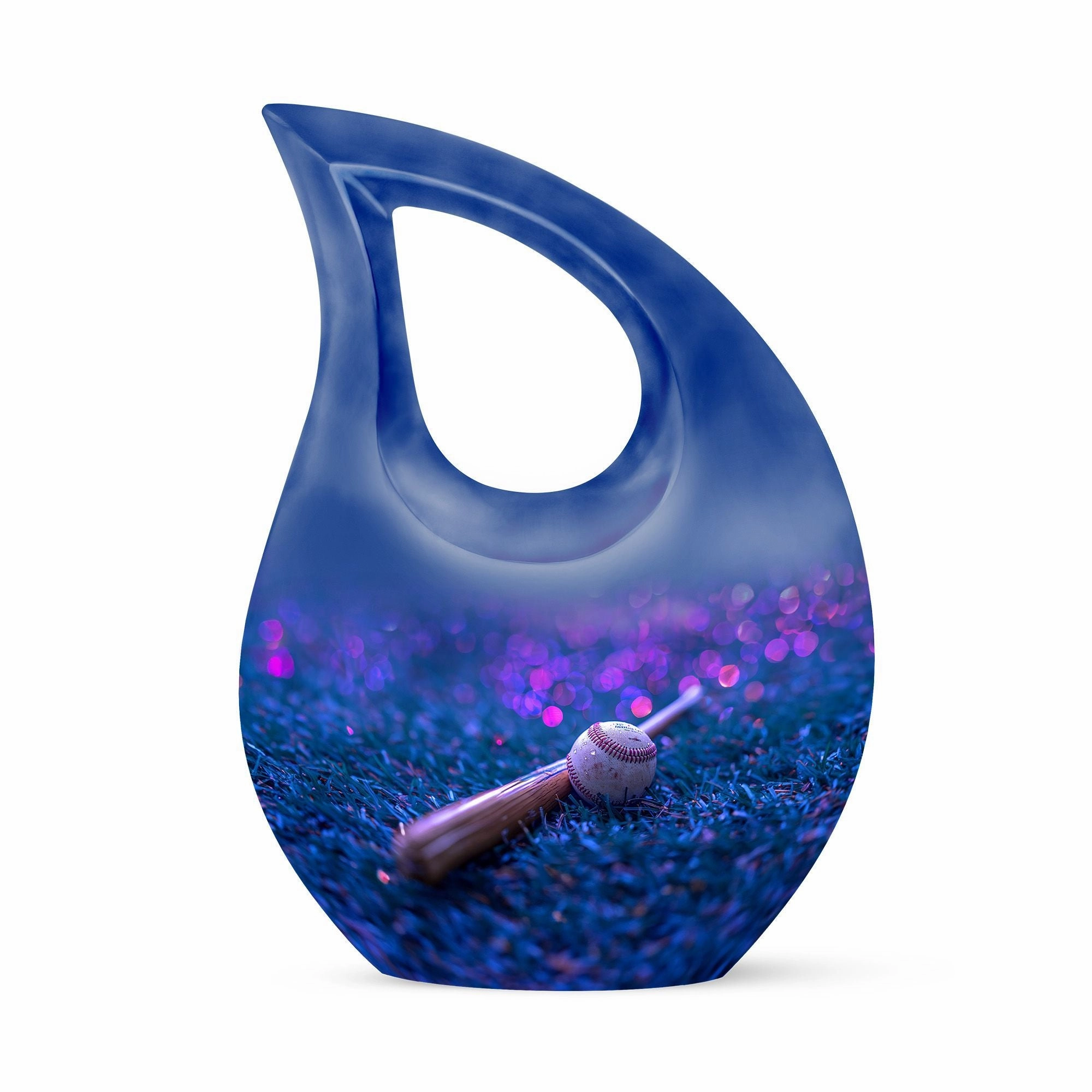 Baseball Cremation Urn: Large Aluminium Creation Urn For Human Remains