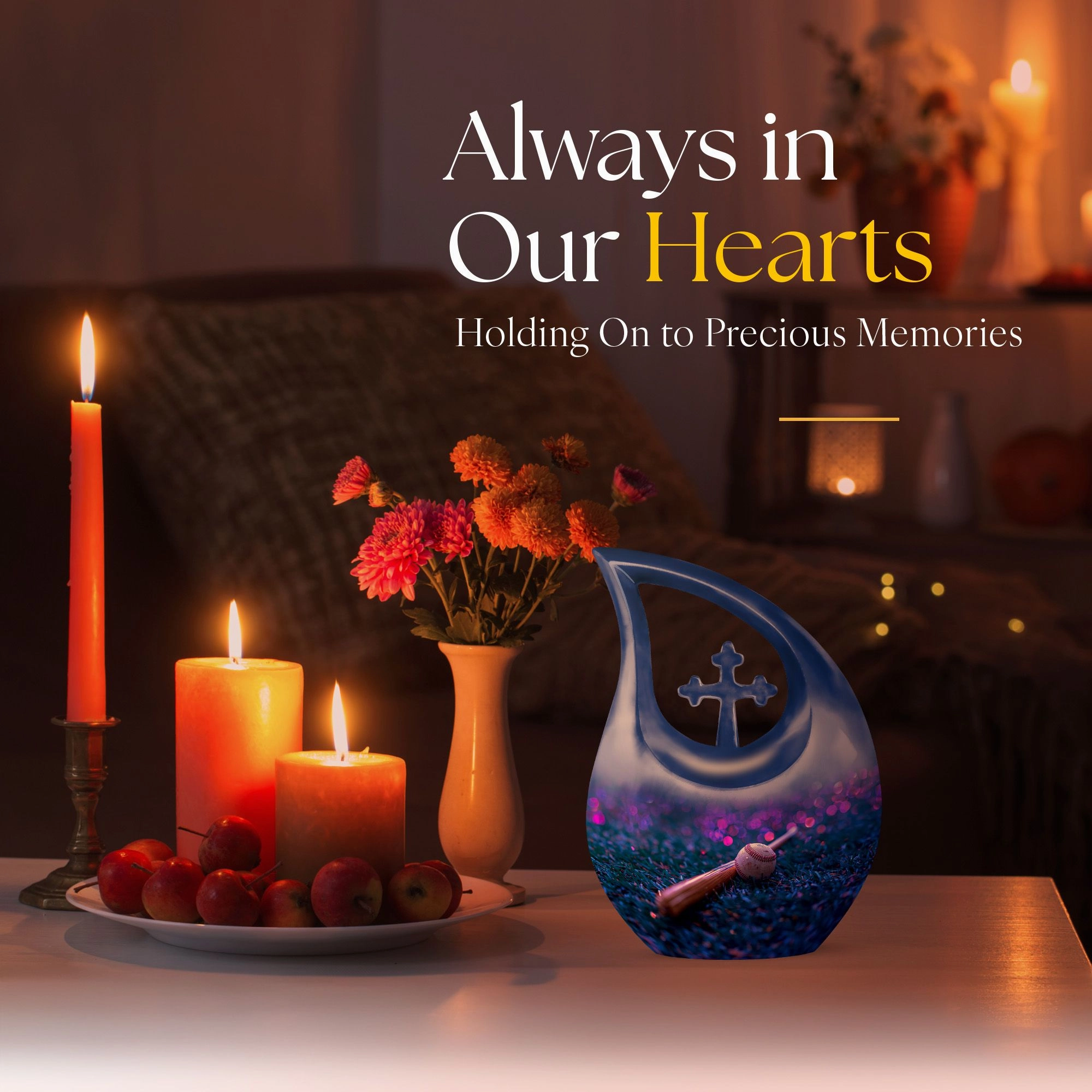 Baseball Cremation Urn: Large Aluminium Creation Urn For Human Remains
