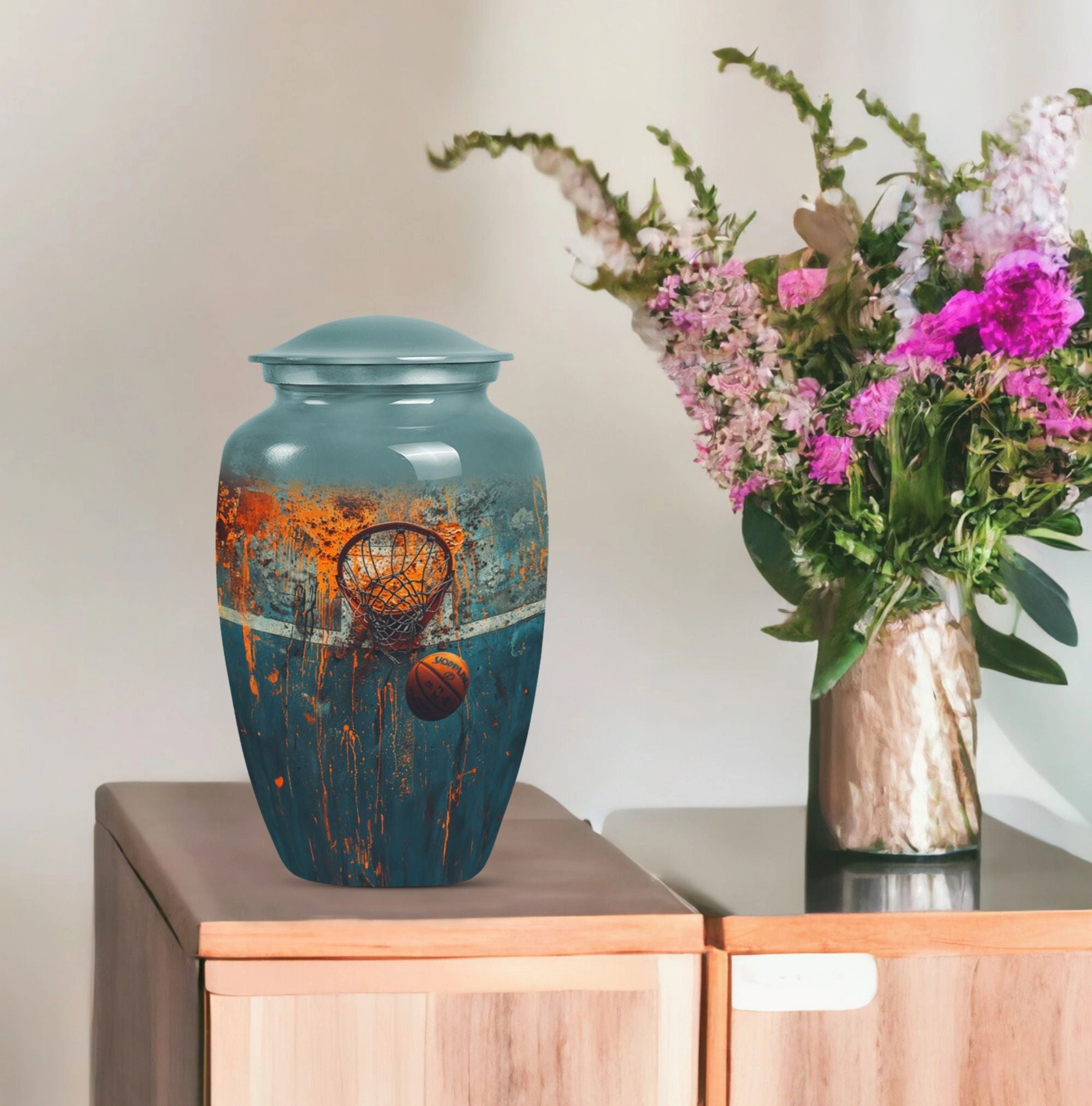 Basketball Urn Cremation Container for Honouring Passions