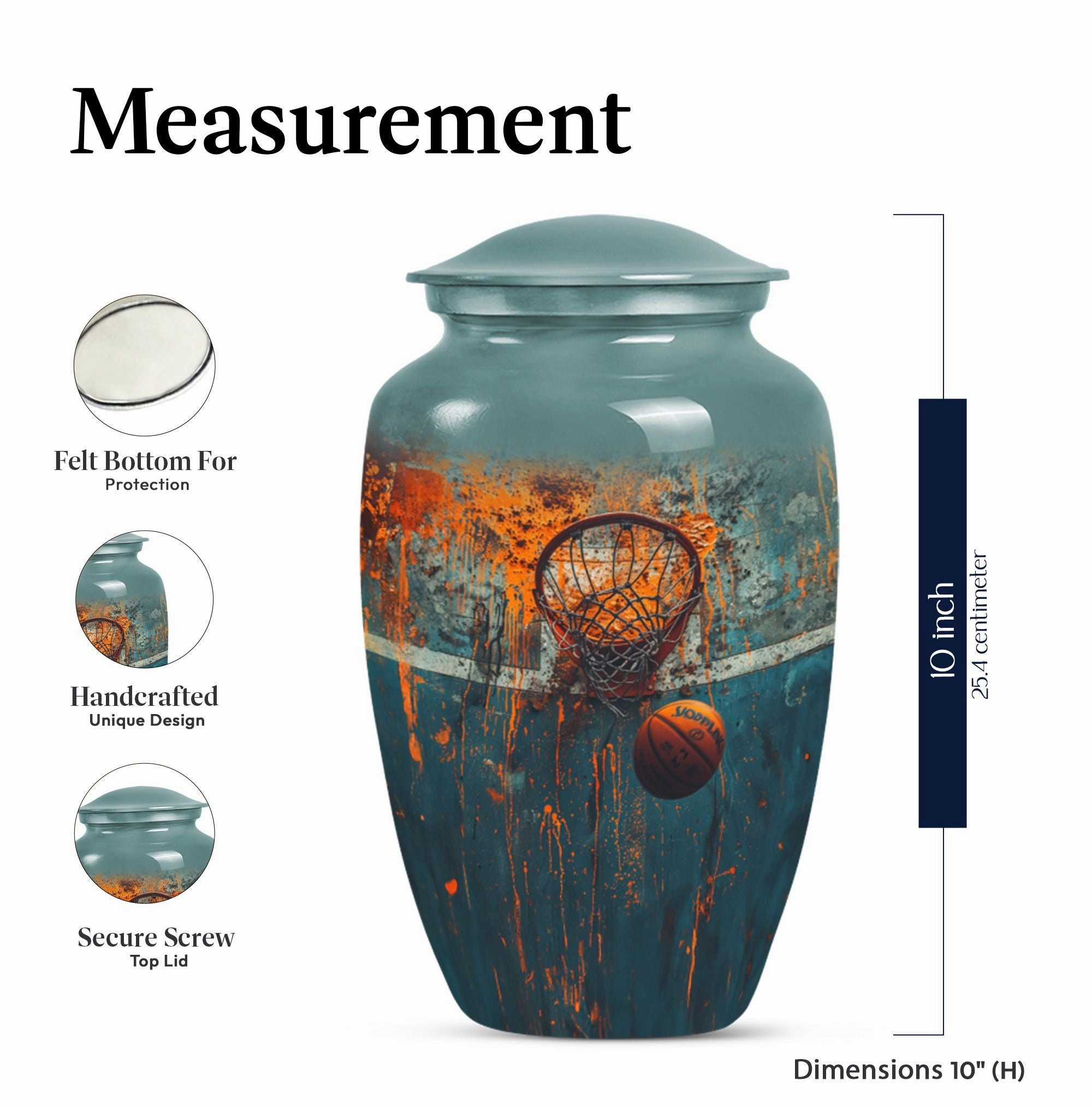 Basketball Urn Cremation Container for Honouring Passions