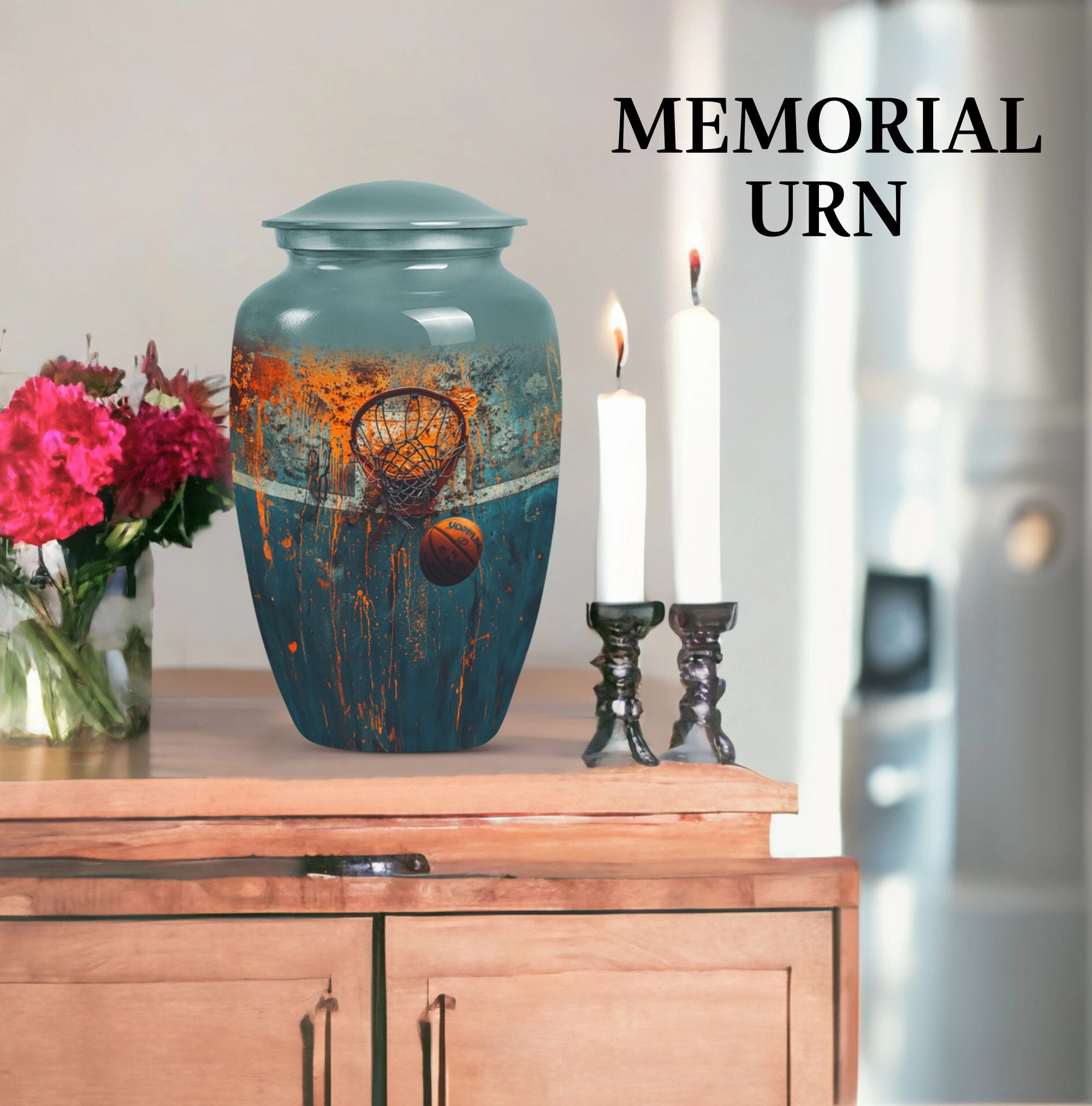 Basketball Urn Cremation Container for Honouring Passions