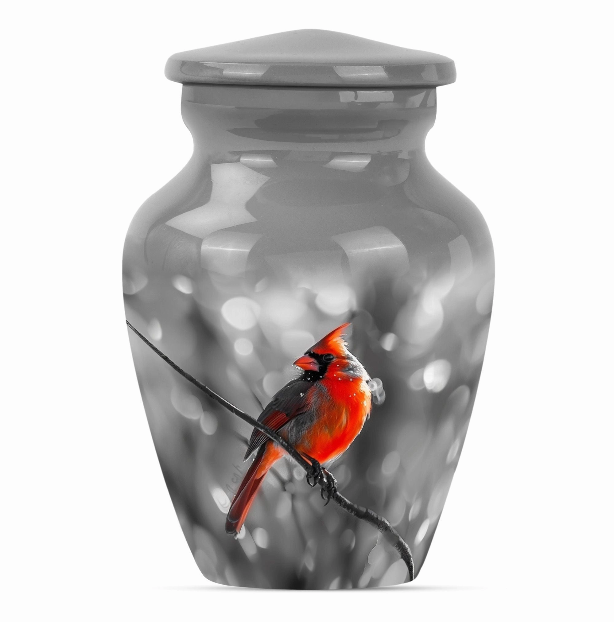 Cardinal Bird Urn: Sturdy, Contemporary Memorial Urn