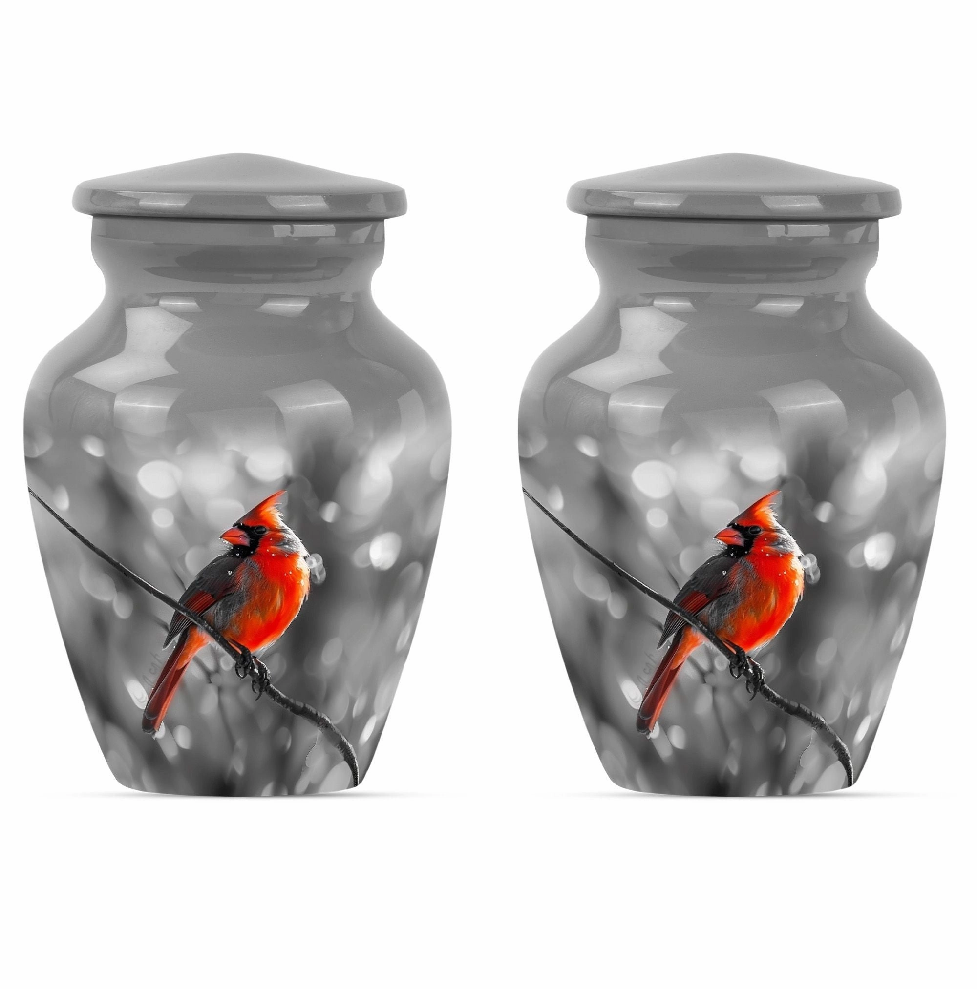 Cardinal Bird Urn: Sturdy, Contemporary Memorial Urn