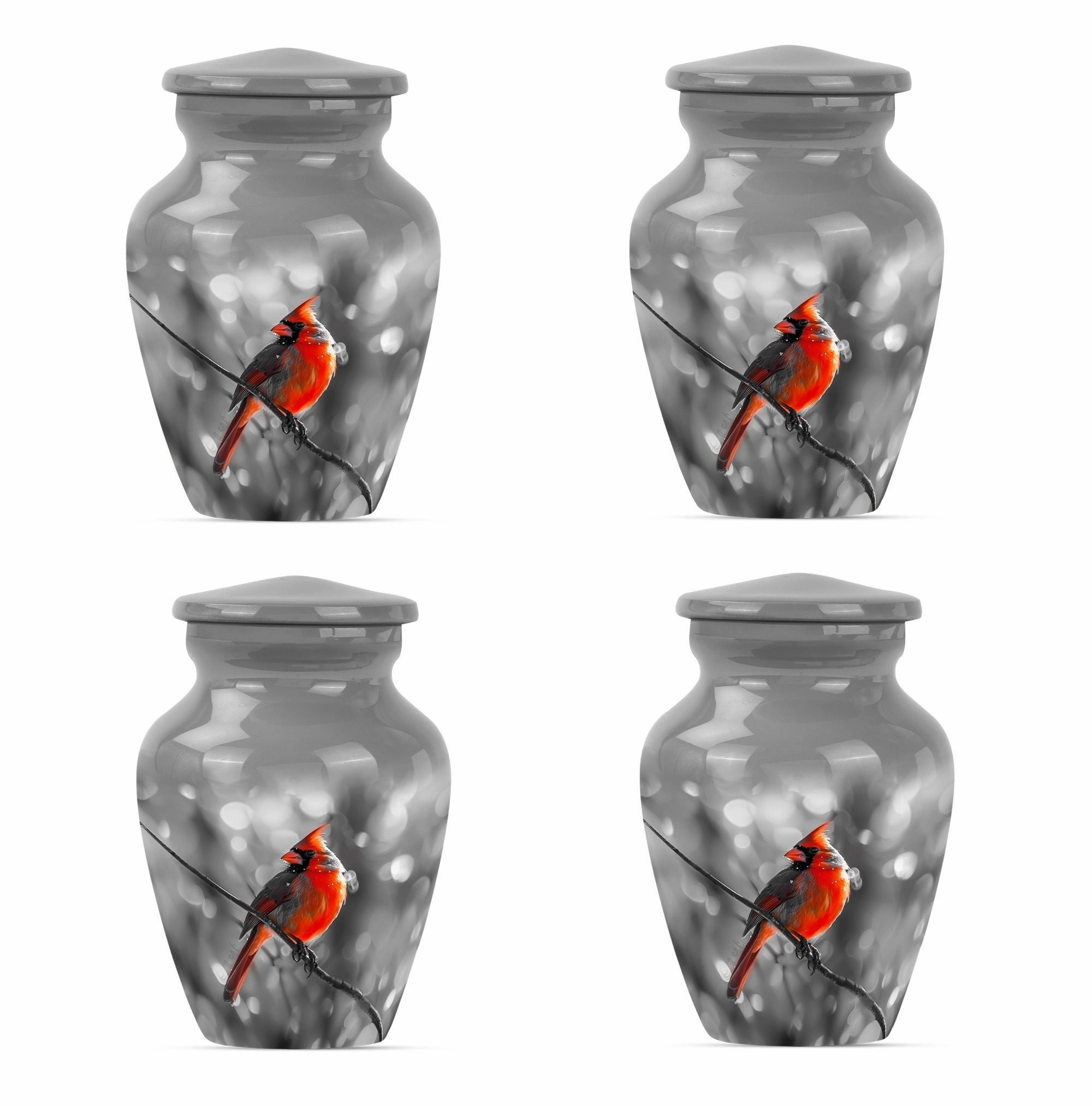 Cardinal Bird Urn: Sturdy, Contemporary Memorial Urn