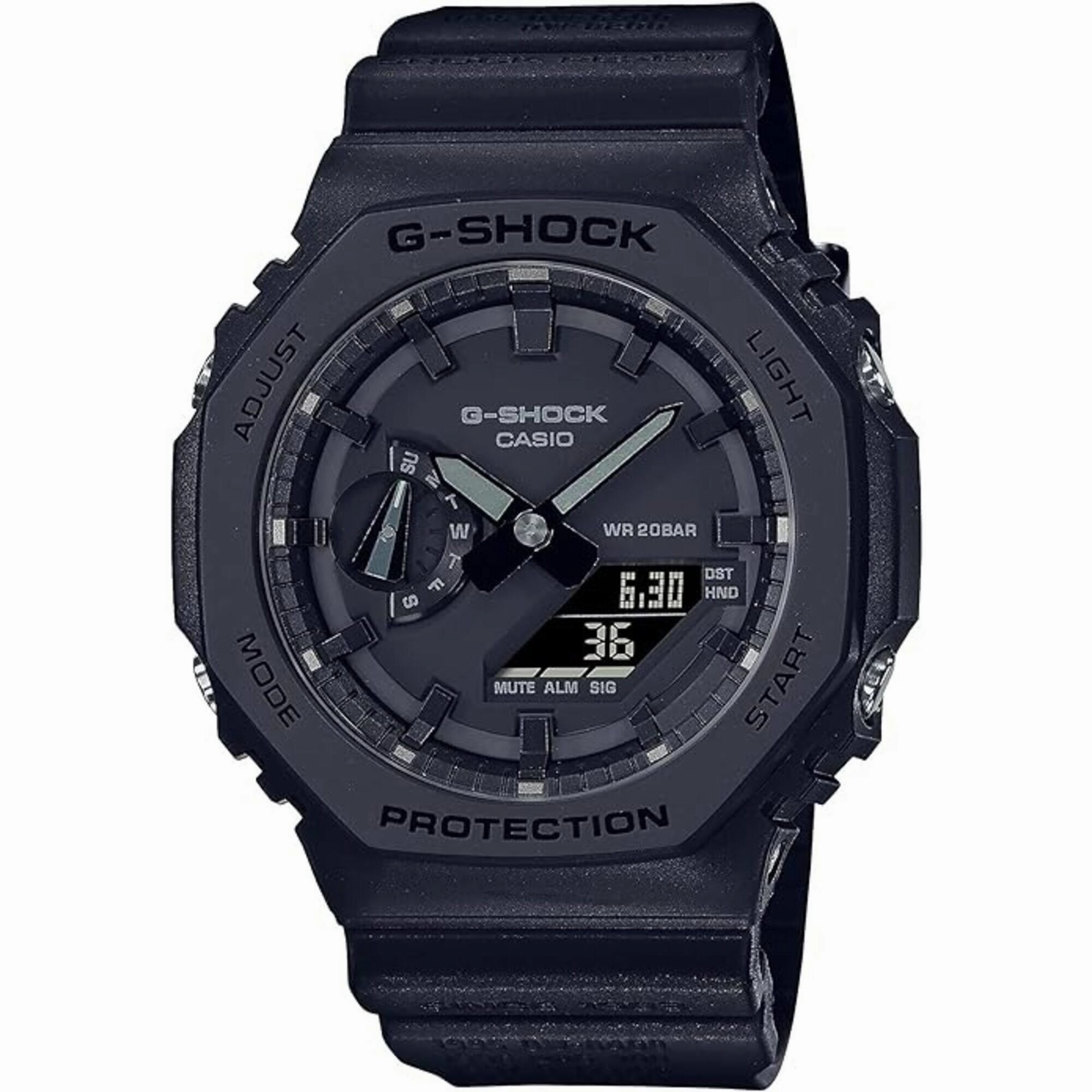 Casio Men's Watch - G-Shock Black Analog-Digital Dial Resin Strap | GA-2140RE-1ACR
