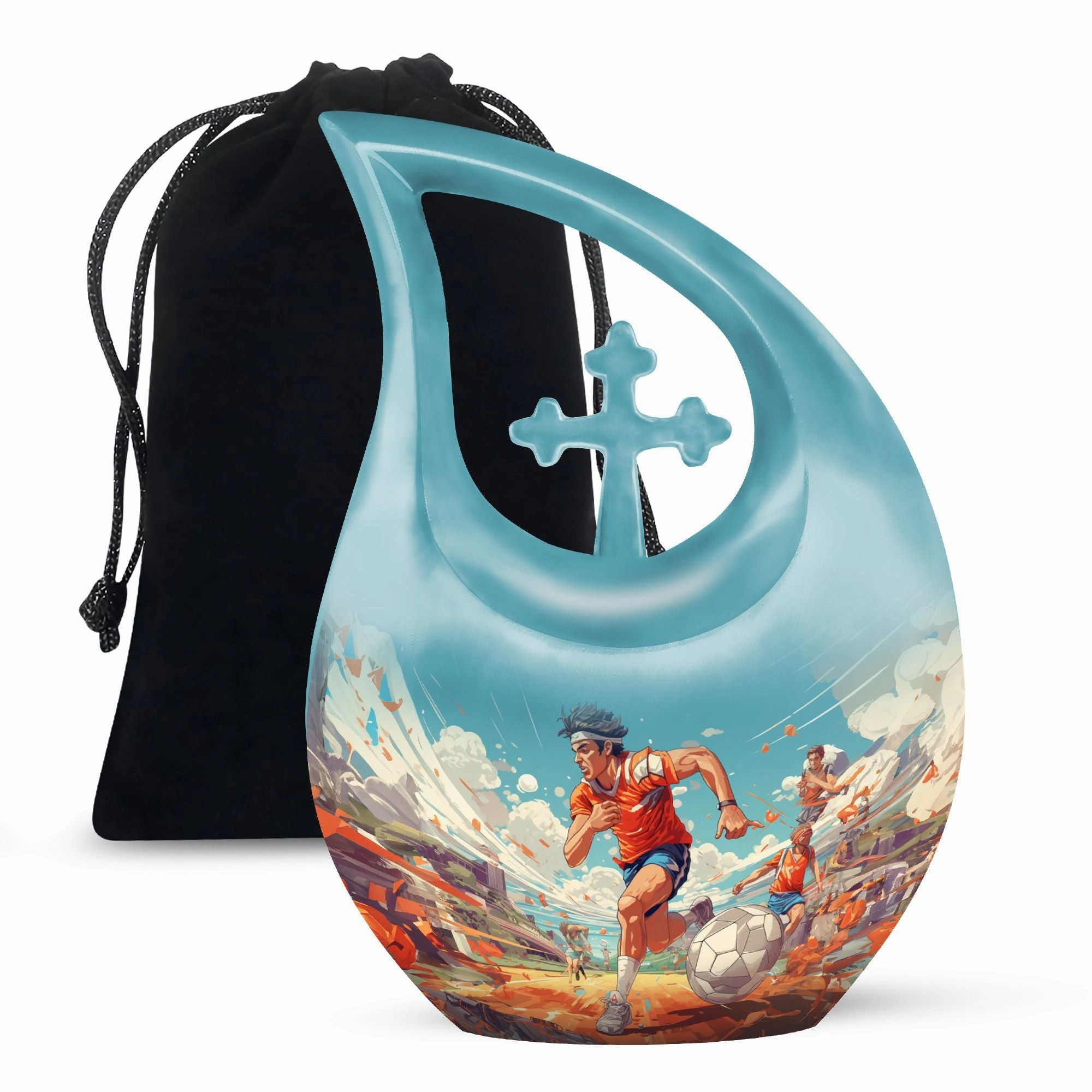 Cherished Remains: Sports-Themed Memorial Urn for Soulful Tribute