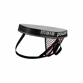 Cock Pit Net Cock Ring Jock - S/ M - Burgundy