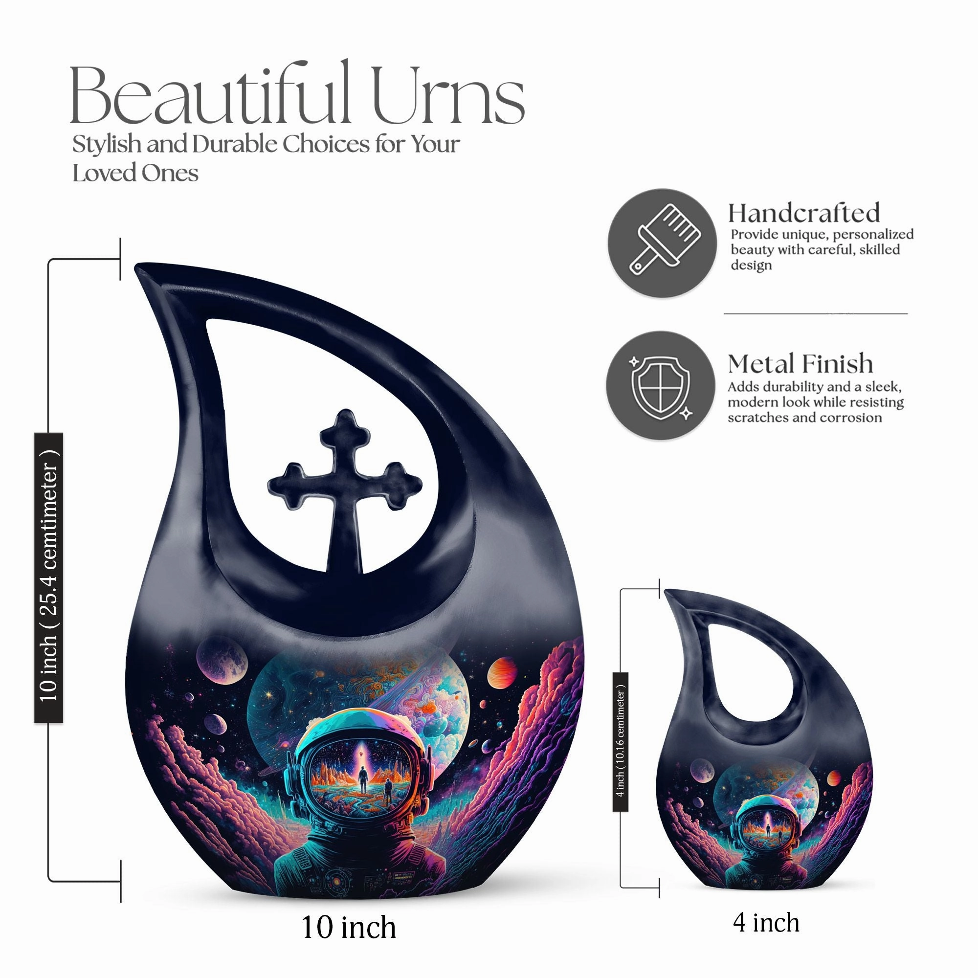 Commemorative Urn - Remembrance, Unique Memorial Urn for Human