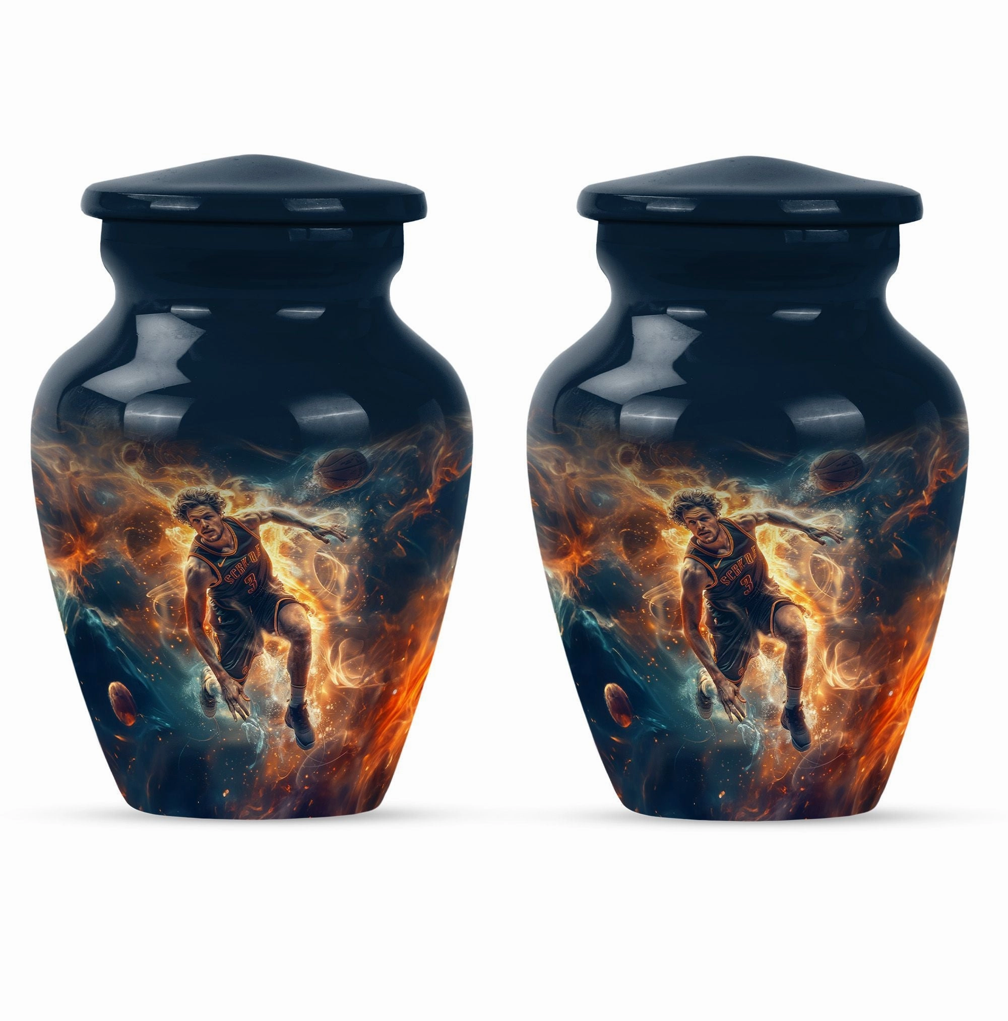 Cremation Tribute: Custom Basketball Burial Urn For Memorial