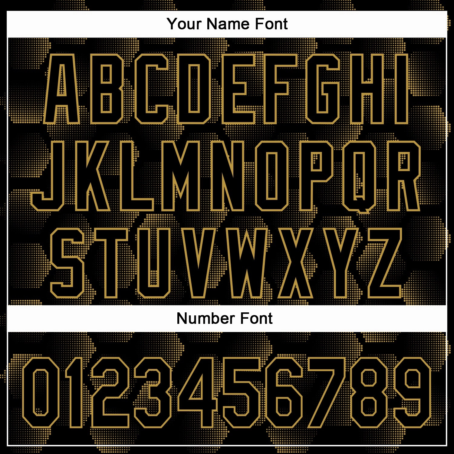 Custom Black Old Gold 3D Pattern Design Halftone Geometric Shapes Authentic Baseball Jersey