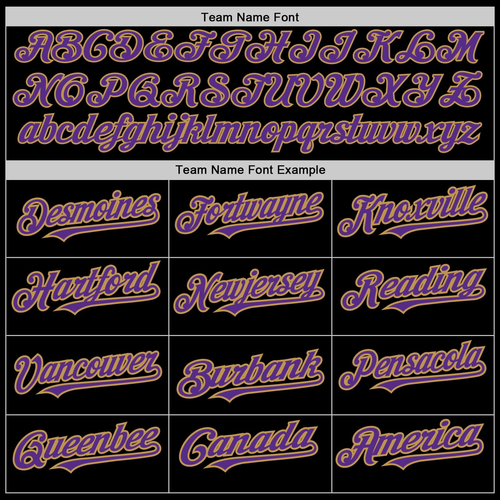 Custom Black Purple-Old Gold 3 Colors Arm Shapes Authentic Baseball Jersey