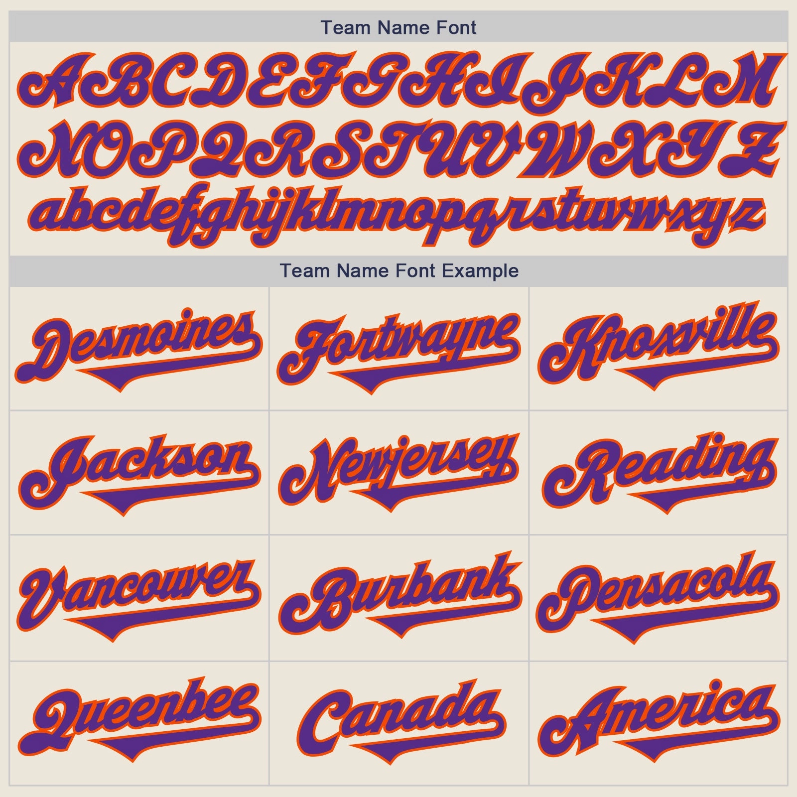 Custom Cream Purple-Orange Authentic Two Tone Baseball Jersey