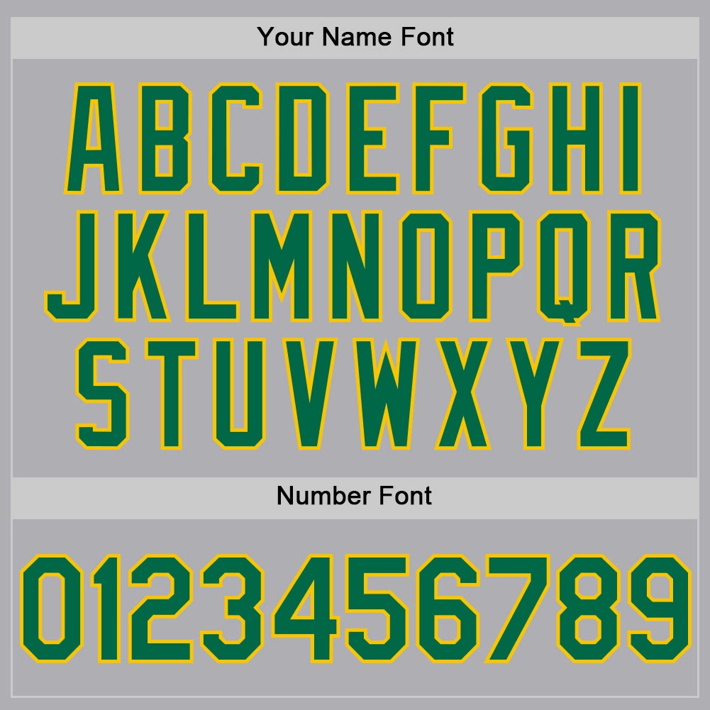 Custom Gray Kelly Green-Yellow Mesh Authentic Throwback Baseball Jersey