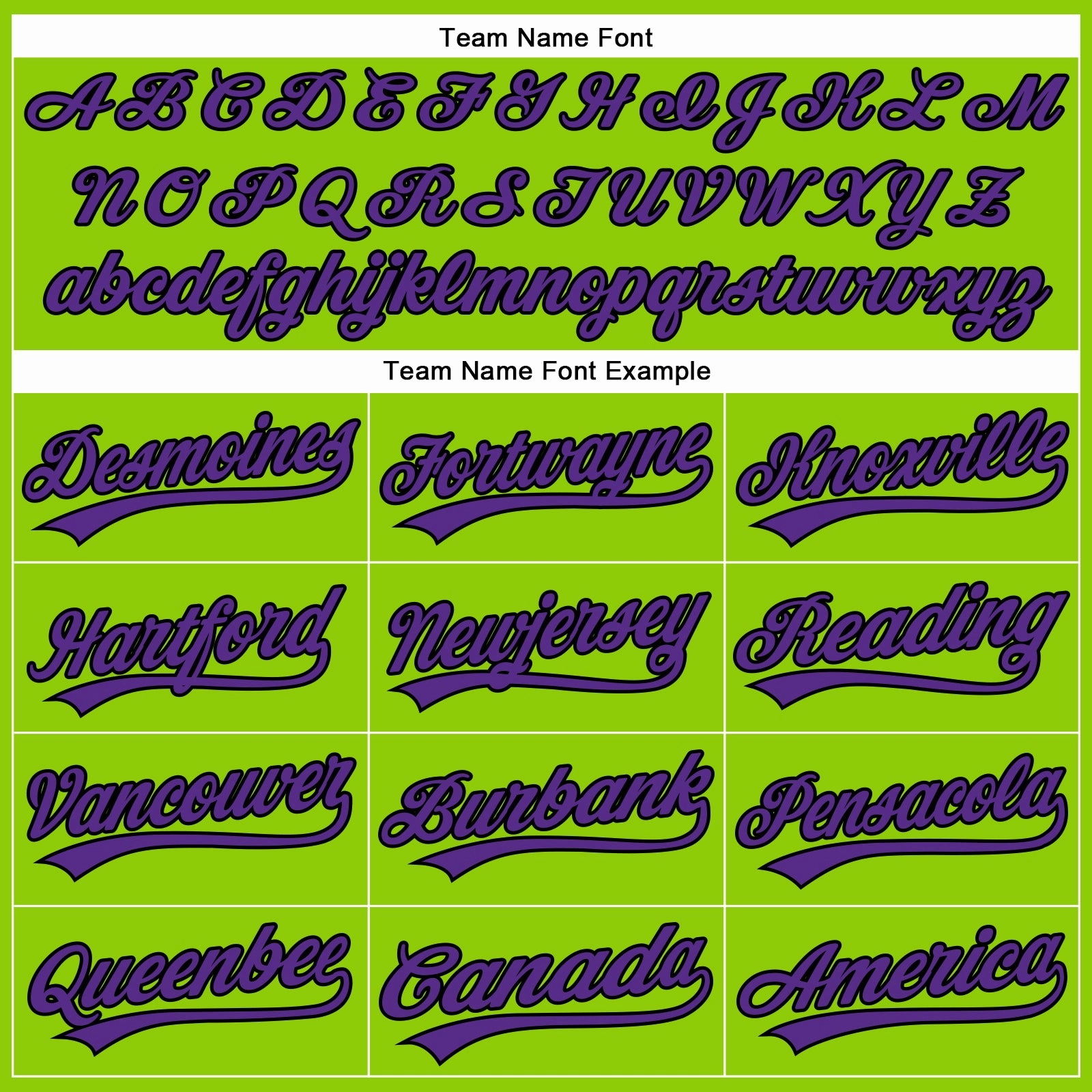 Custom Neon Green Black Pinstripe Purple Authentic Baseball Jersey