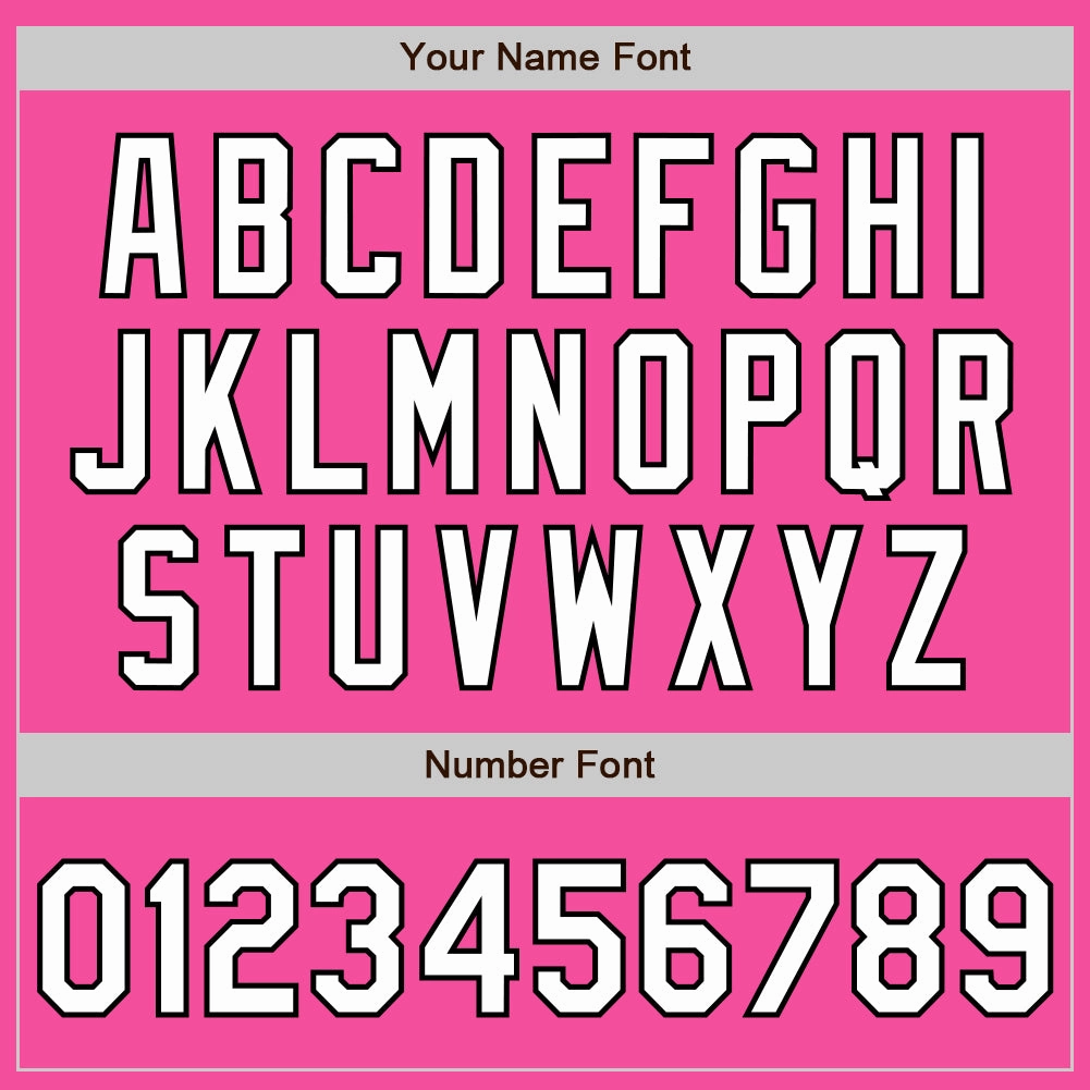 Custom Pink White Pinstripe White-Black Authentic Baseball Jersey