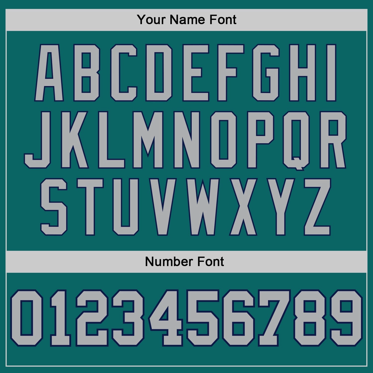 Custom Teal Gray-Navy Authentic Baseball Jersey