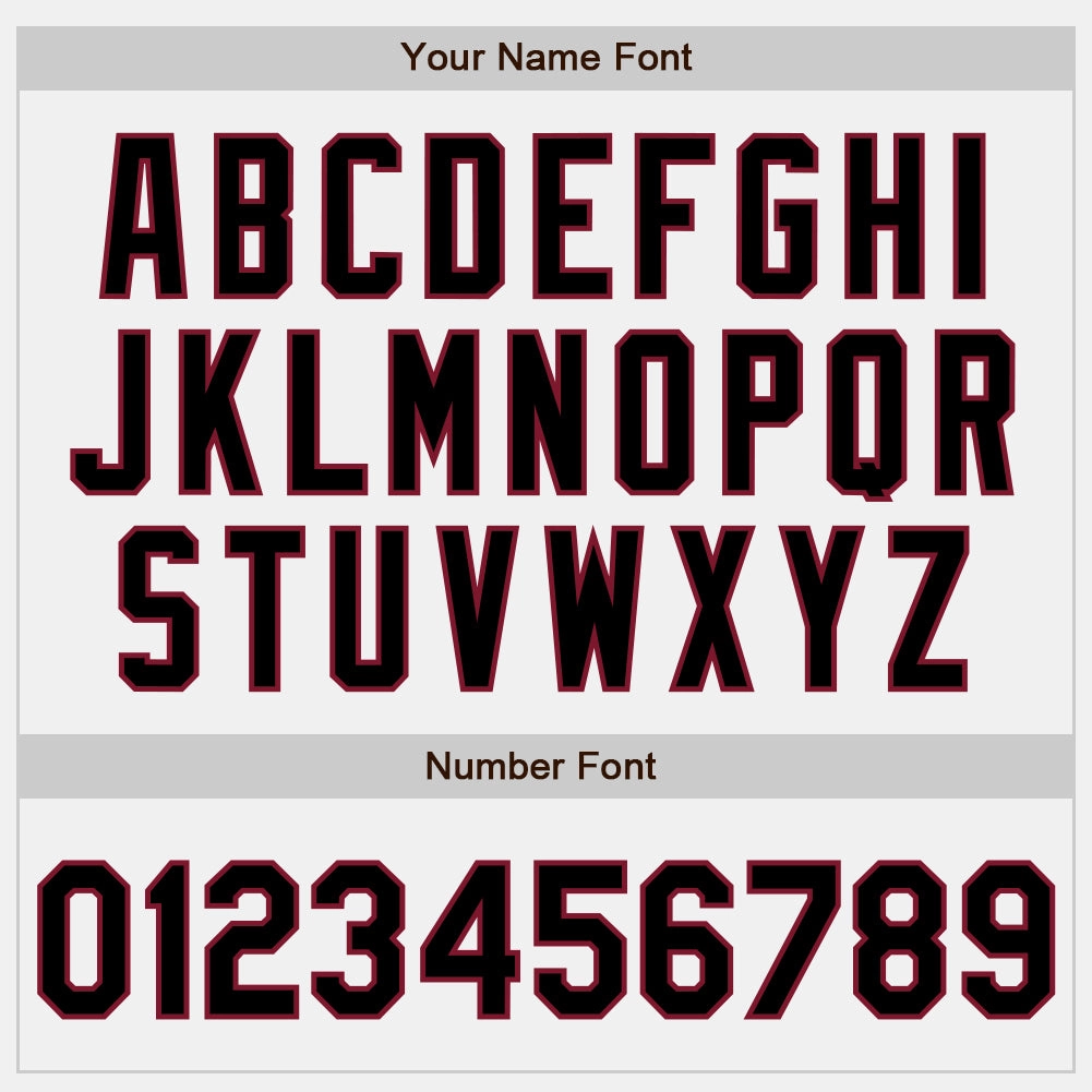 Custom White Black-Crimson Authentic Baseball Jersey
