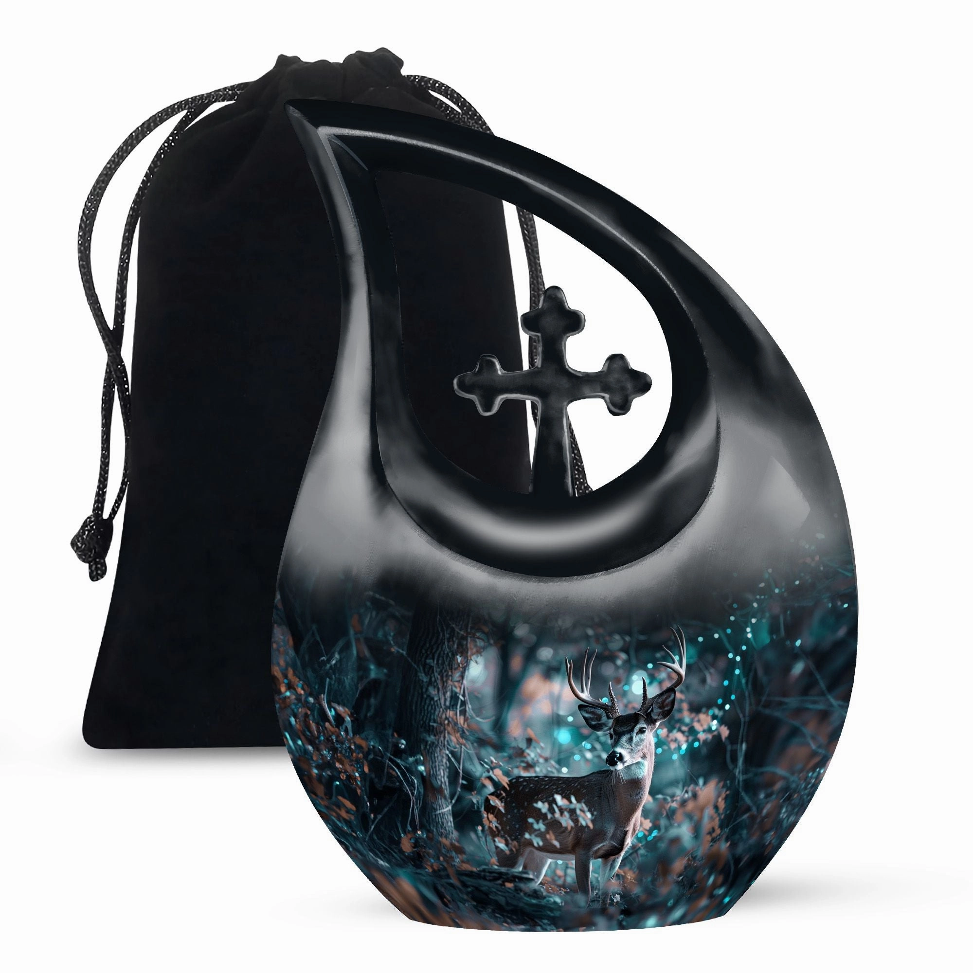 Deer Cremation Urn: Small Cremation Urn For Human ashes