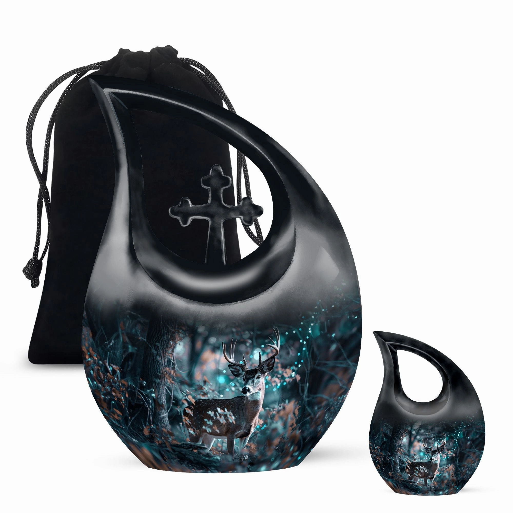 Deer Cremation Urn: Small Cremation Urn For Human ashes
