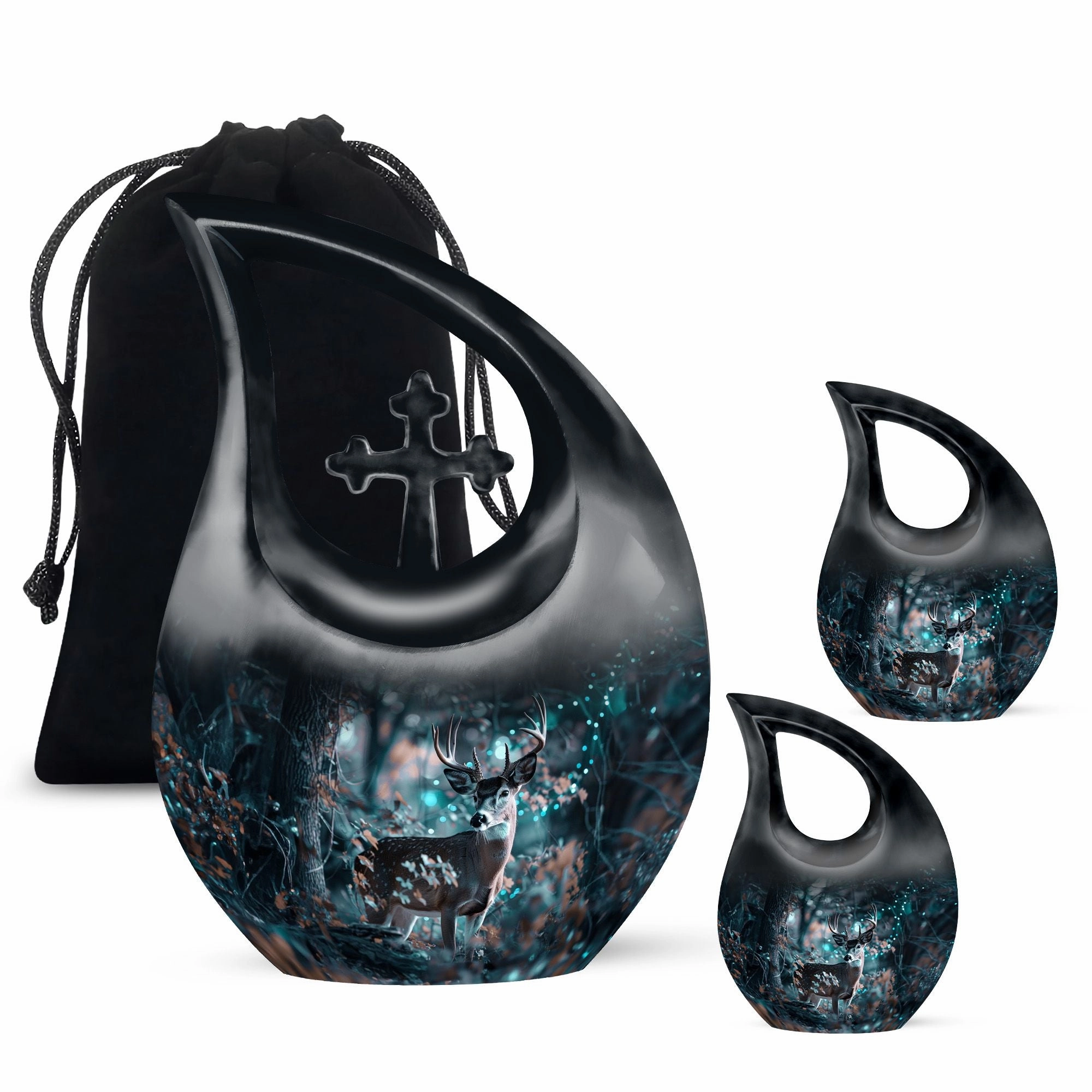 Deer Cremation Urn: Small Cremation Urn For Human ashes
