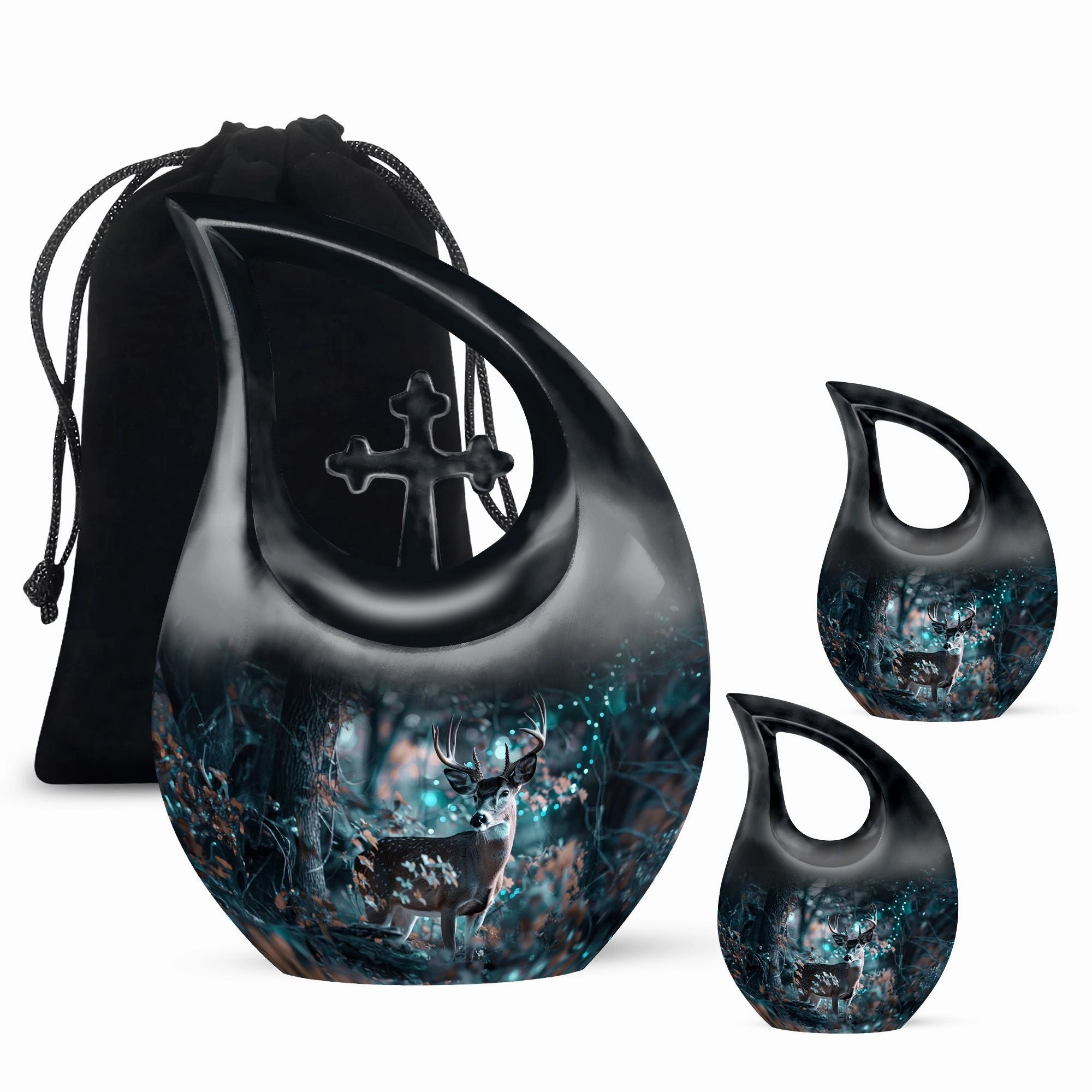Deer Cremation Urn: Small Cremation Urn For Human ashes