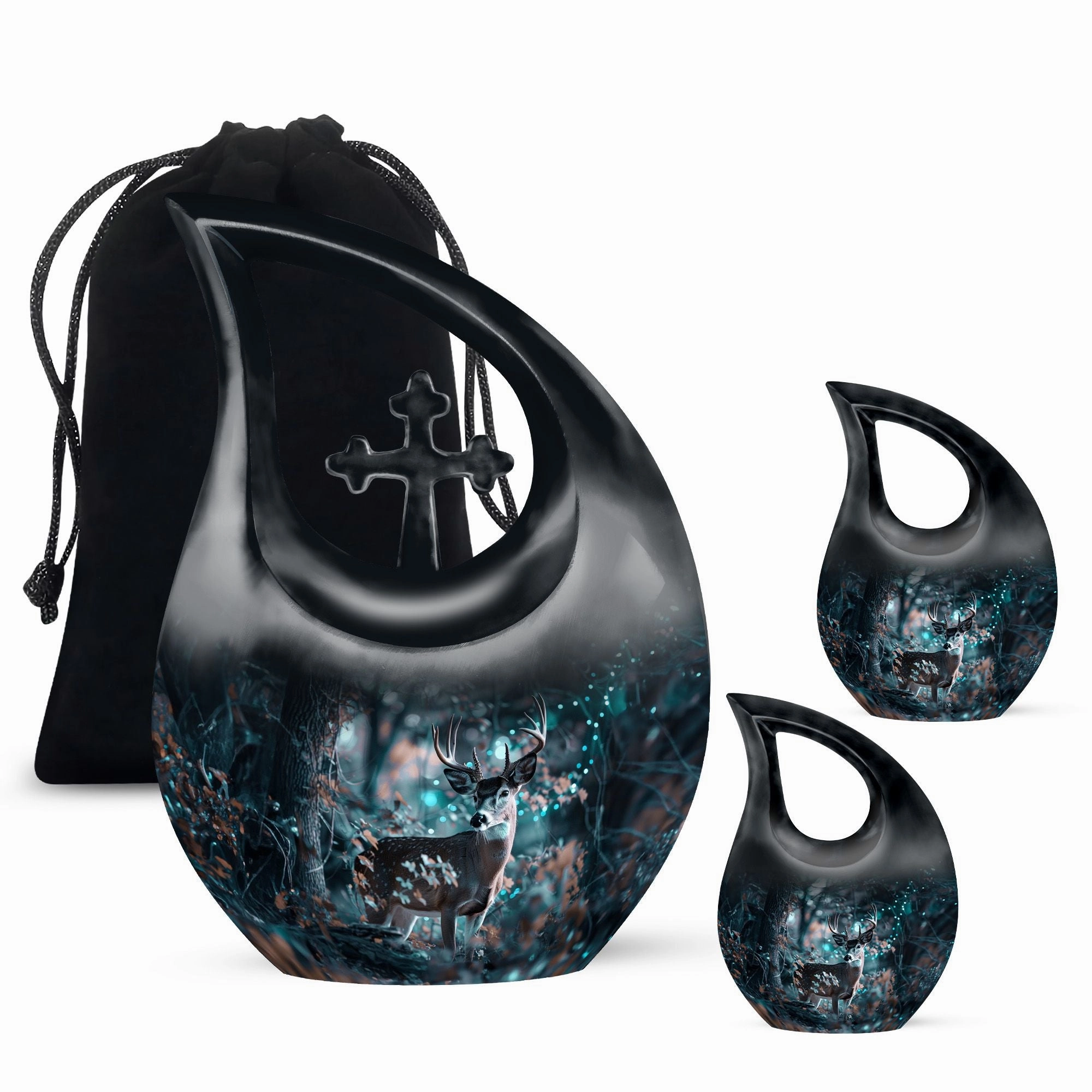 Deer Cremation Urn: Small Cremation Urn For Human ashes