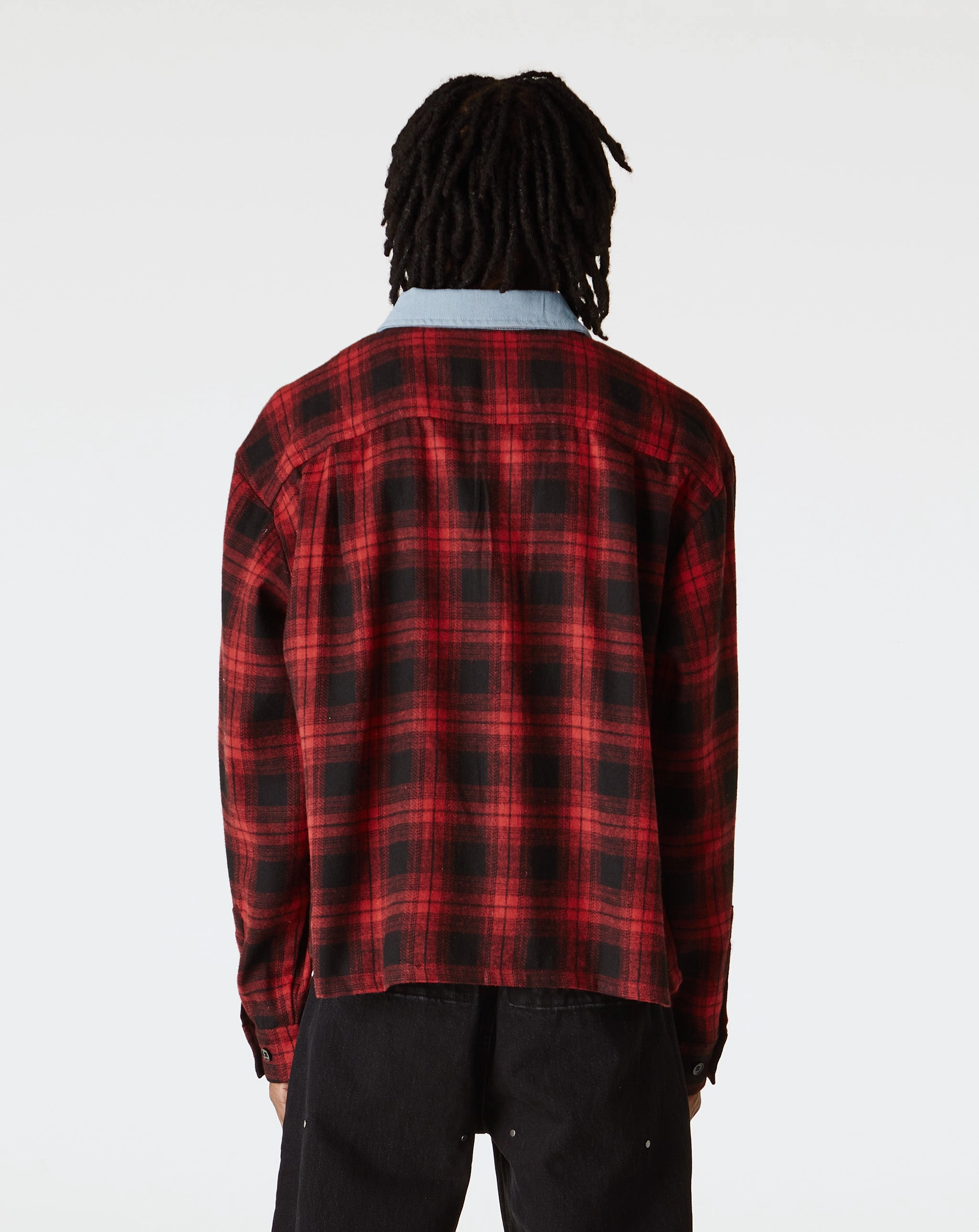 Denim Collar Flannel