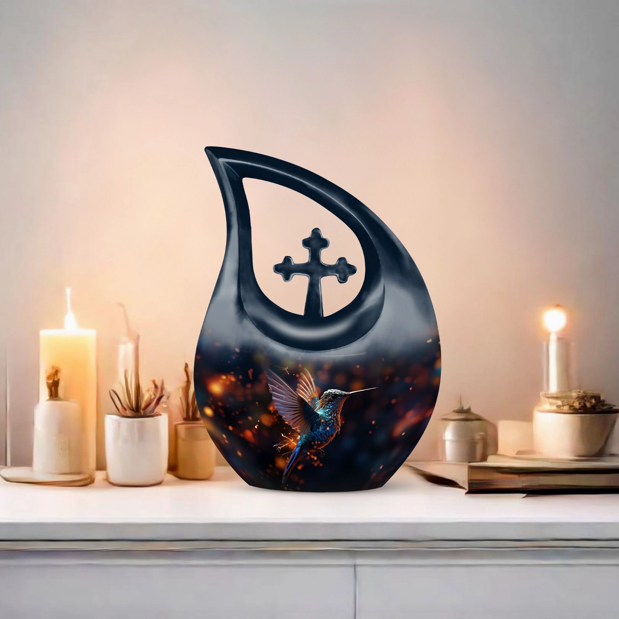 Eternal Peace Humming Birds Urn - Memorable Keepsake For Cherishing Lost Loved Ones