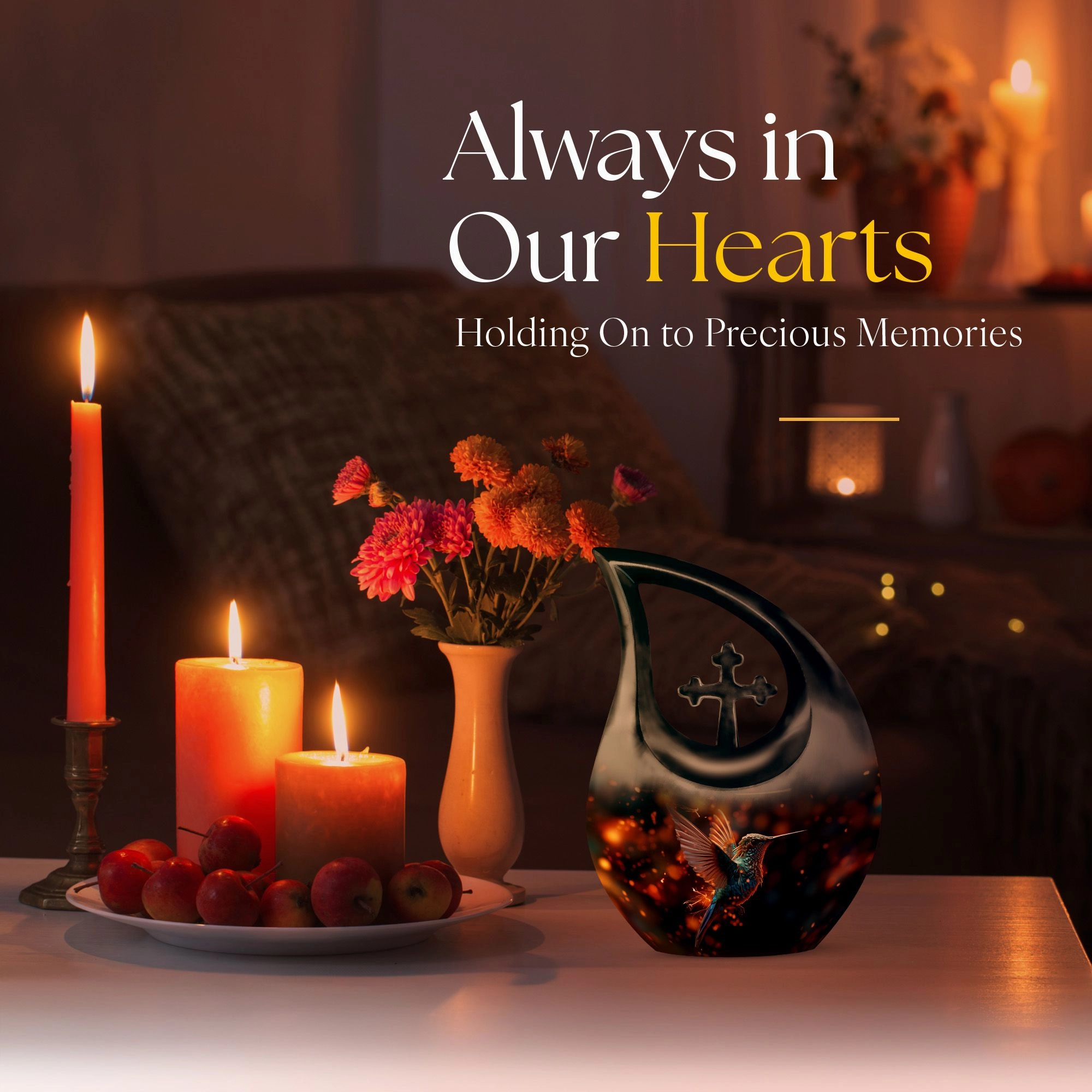 Eternal Peace Humming Birds Urn - Memorable Keepsake For Cherishing Lost Loved Ones