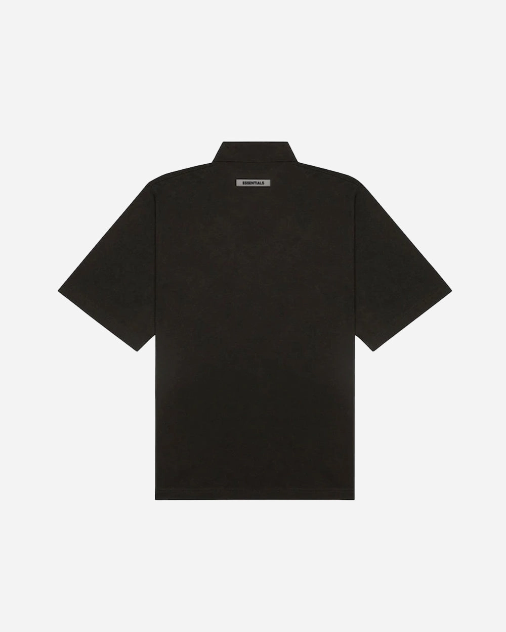 FEAR OF GOD FOG ESSENTIALS SS20 REFLECTIVE BOXY POLO WEATHER BLACK