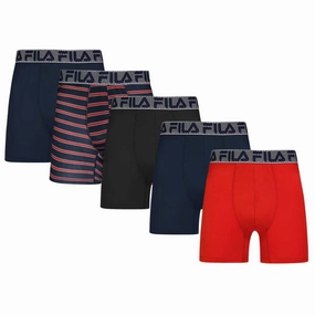 FILA - Men's Special Edition 5 Pack Boxer Brief (FM412BX5PS1 403)