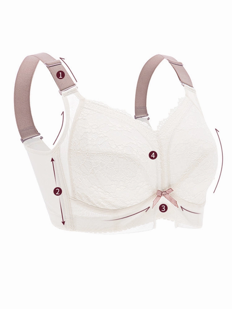 Full Coverage Lace Wireless Thin Bra