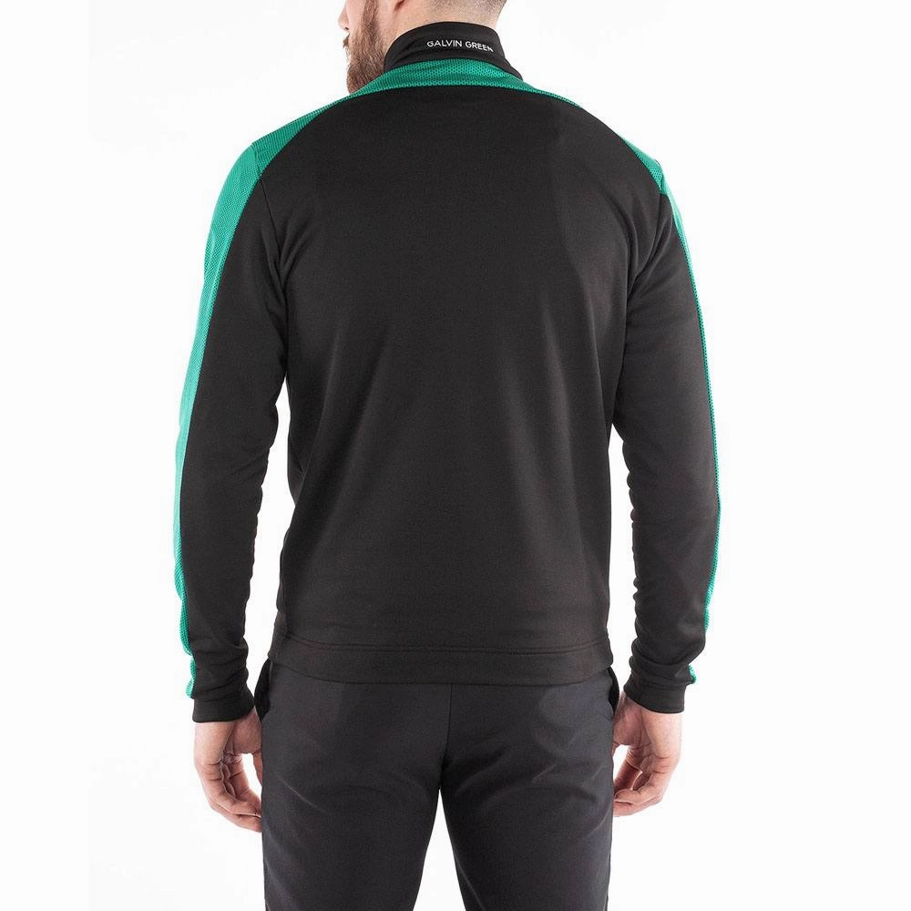 Galvin Green Dwight Golf Pullover Surf Black/Green/White - FW22 Men