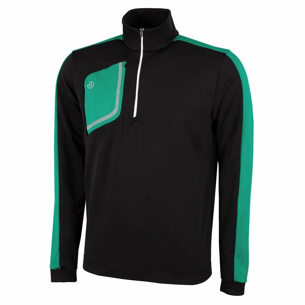 Galvin Green Dwight Golf Pullover Surf Black/Green/White - FW22 Men