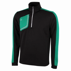 Galvin Green Dwight Golf Pullover Surf Black/Green/White - FW22 Men