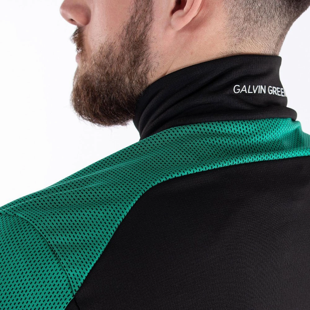 Galvin Green Dwight Golf Pullover Surf Black/Green/White - FW22 Men