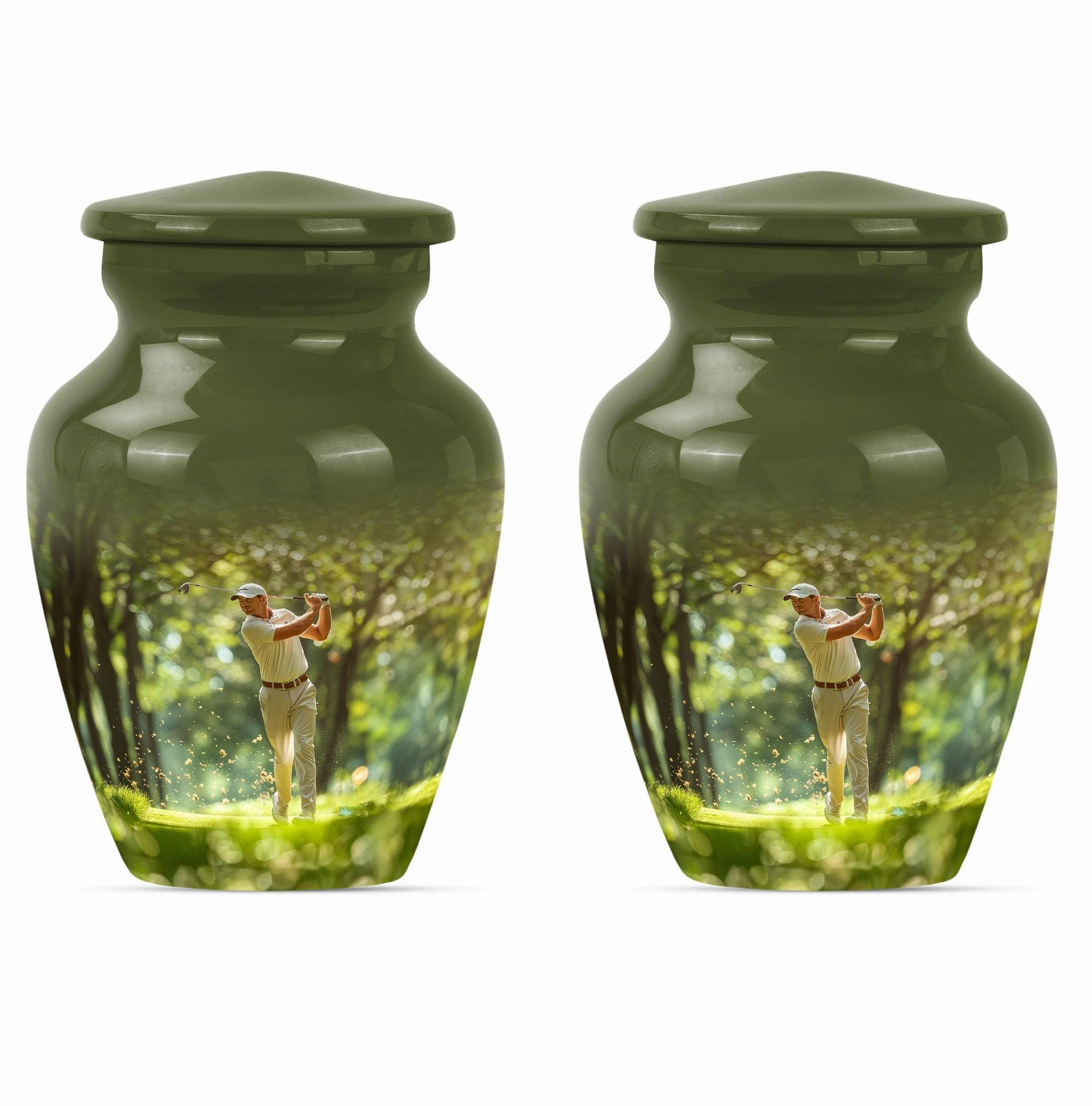 Golf Touch Cremation Urn For Ashes - Urn For Sports Enthusiasts