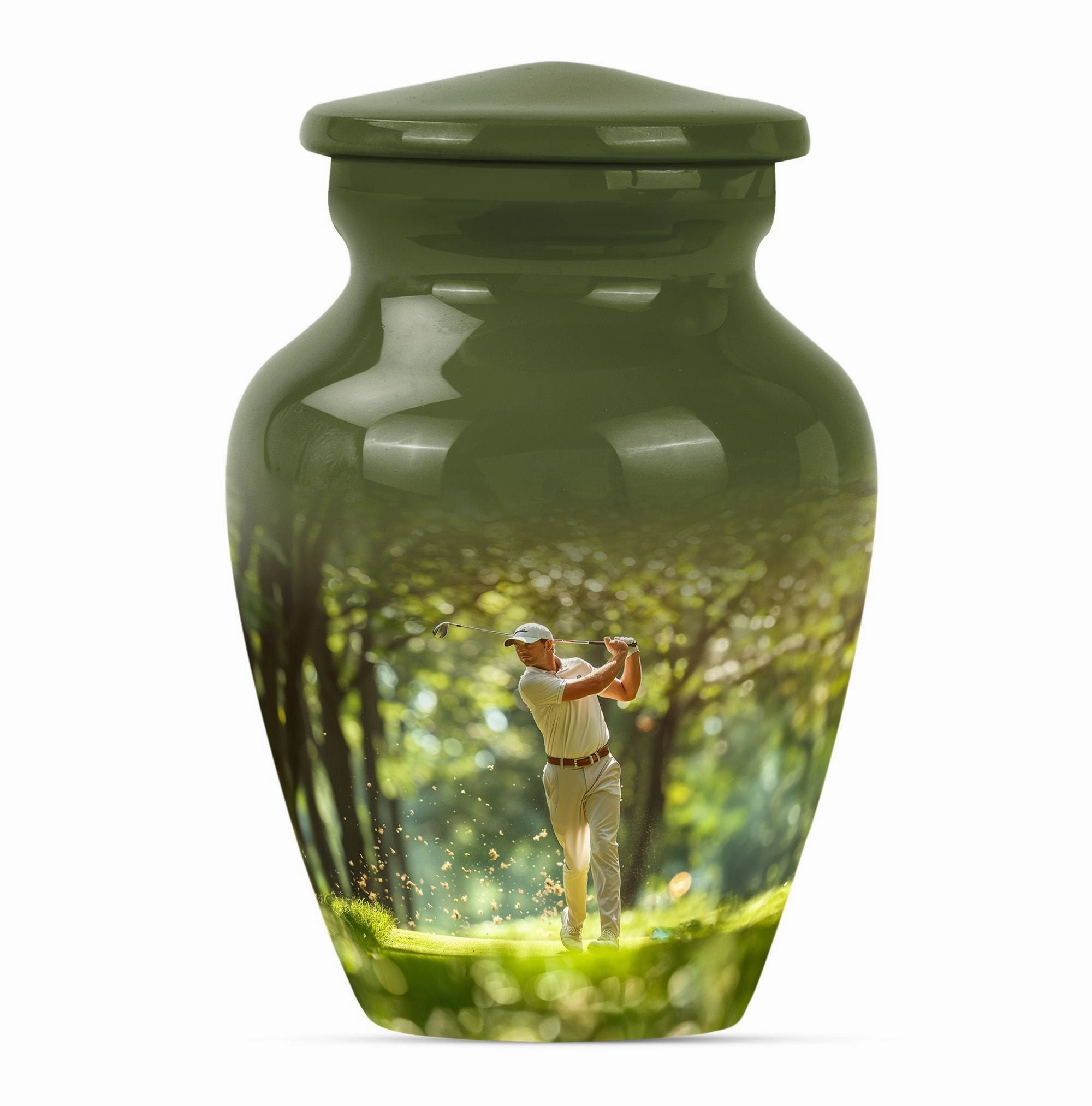 Golf Touch Cremation Urn For Ashes - Urn For Sports Enthusiasts