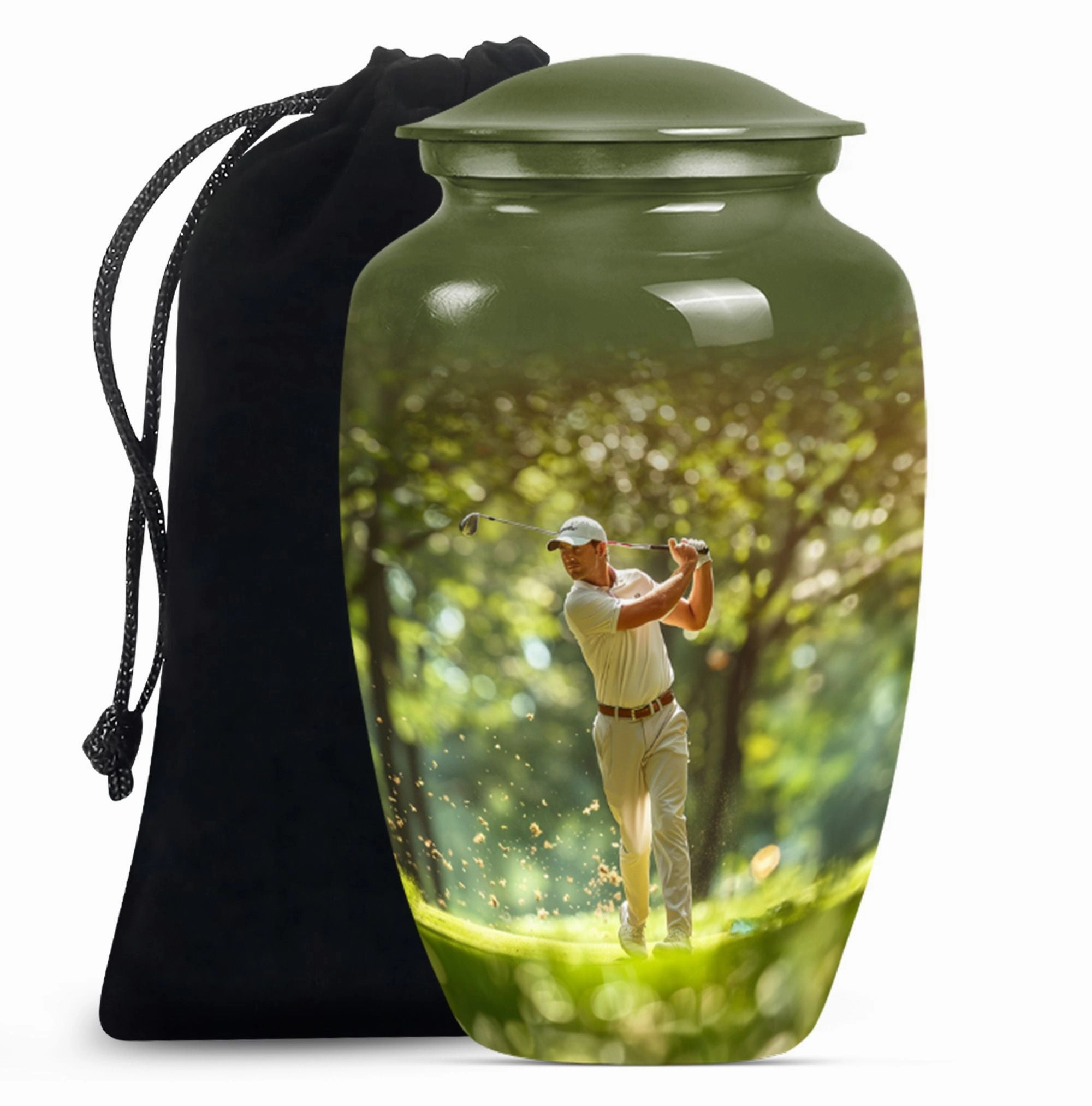 Golf Touch Cremation Urn For Ashes - Urn For Sports Enthusiasts