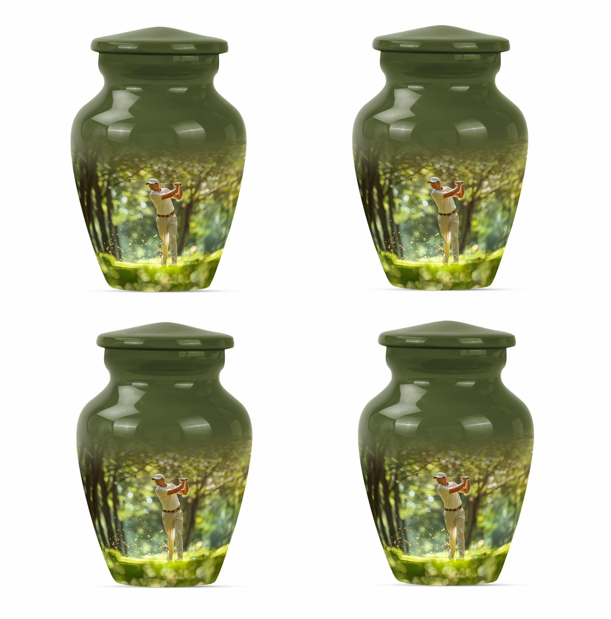 Golf Touch Cremation Urn For Ashes - Urn For Sports Enthusiasts