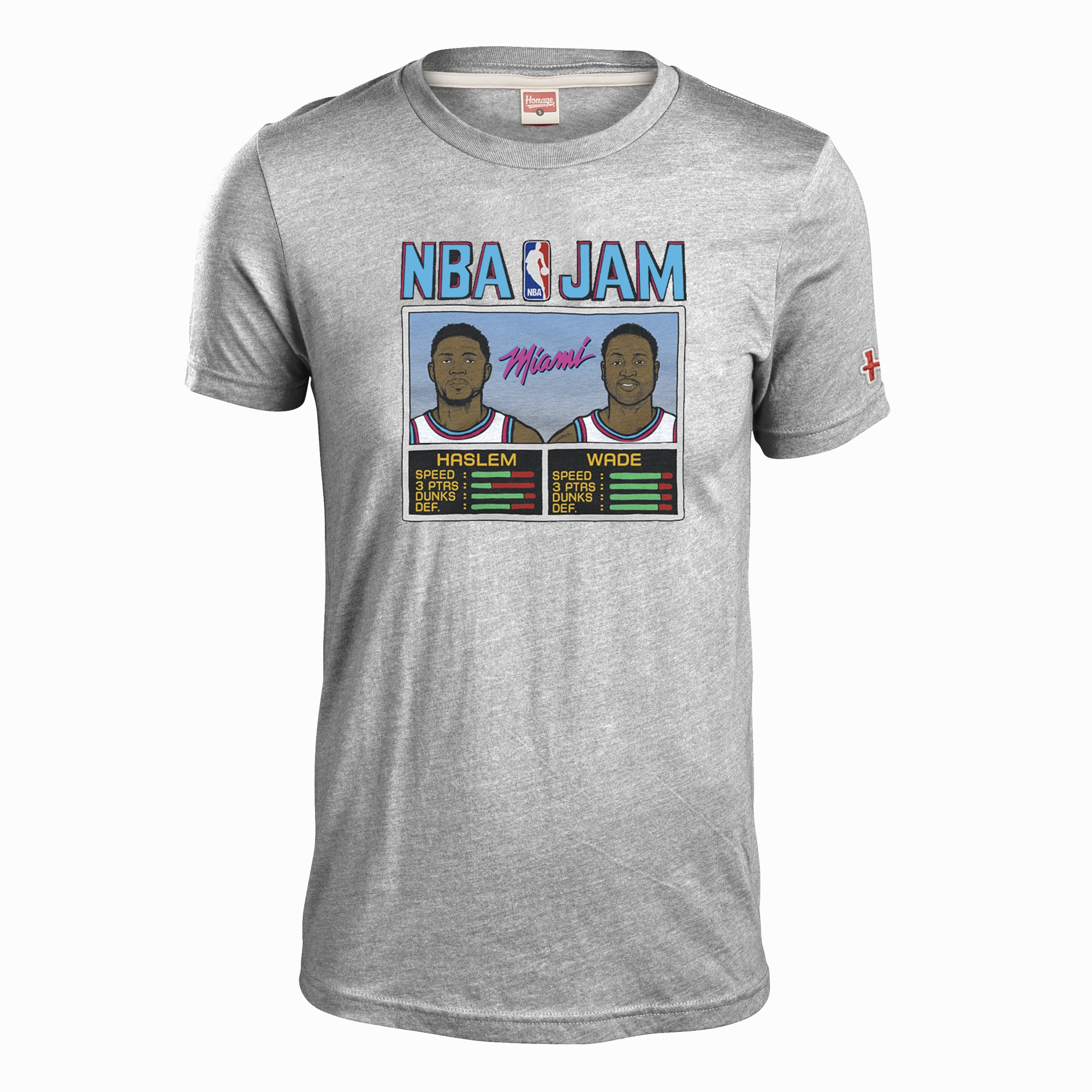 Homage Wade & Haslem NBA JAM Vice Uniform City Edition Tee