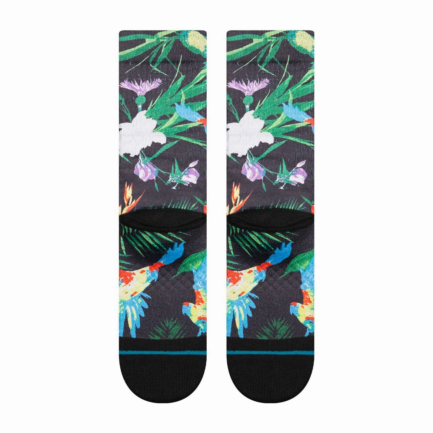 Kids' Crew Socks - Bird Cage Kids - Black