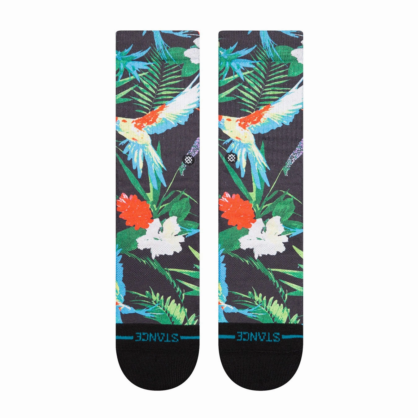 Kids' Crew Socks - Bird Cage Kids - Black