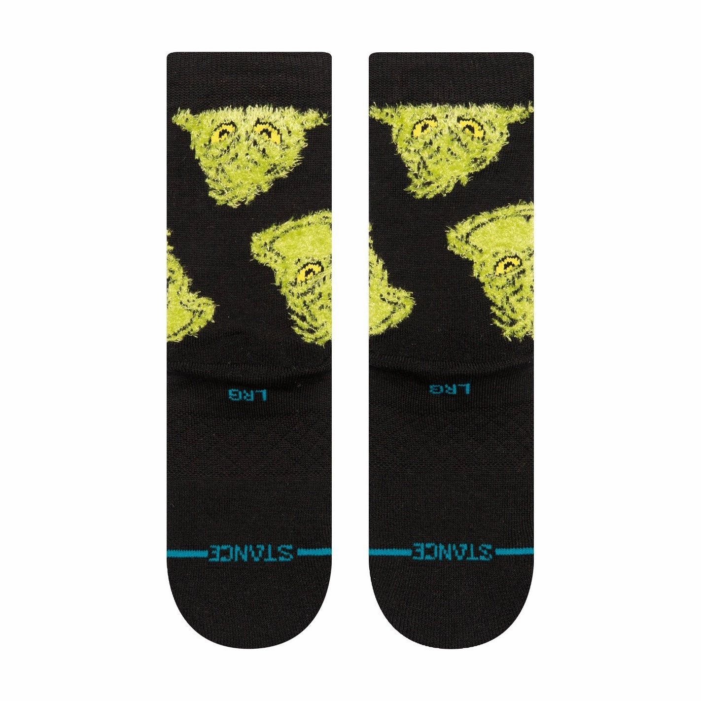 Kids' Crew Socks - Mean One - Black