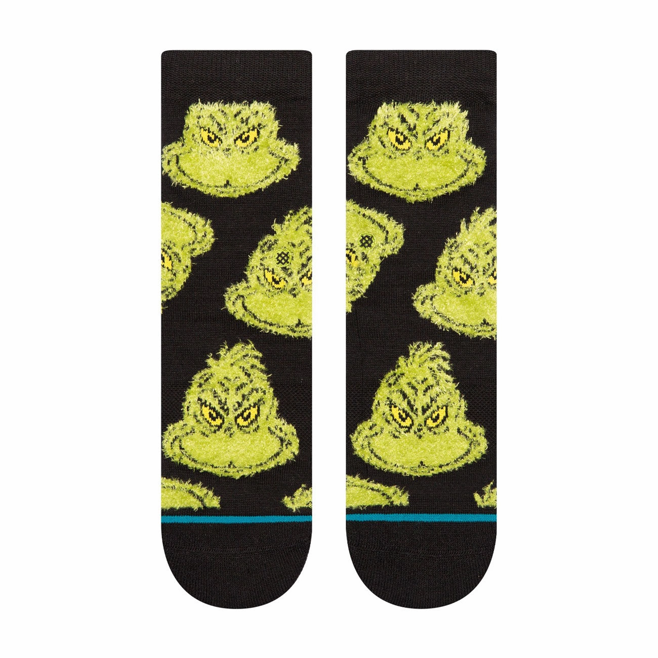Kids' Crew Socks - Mean One - Black