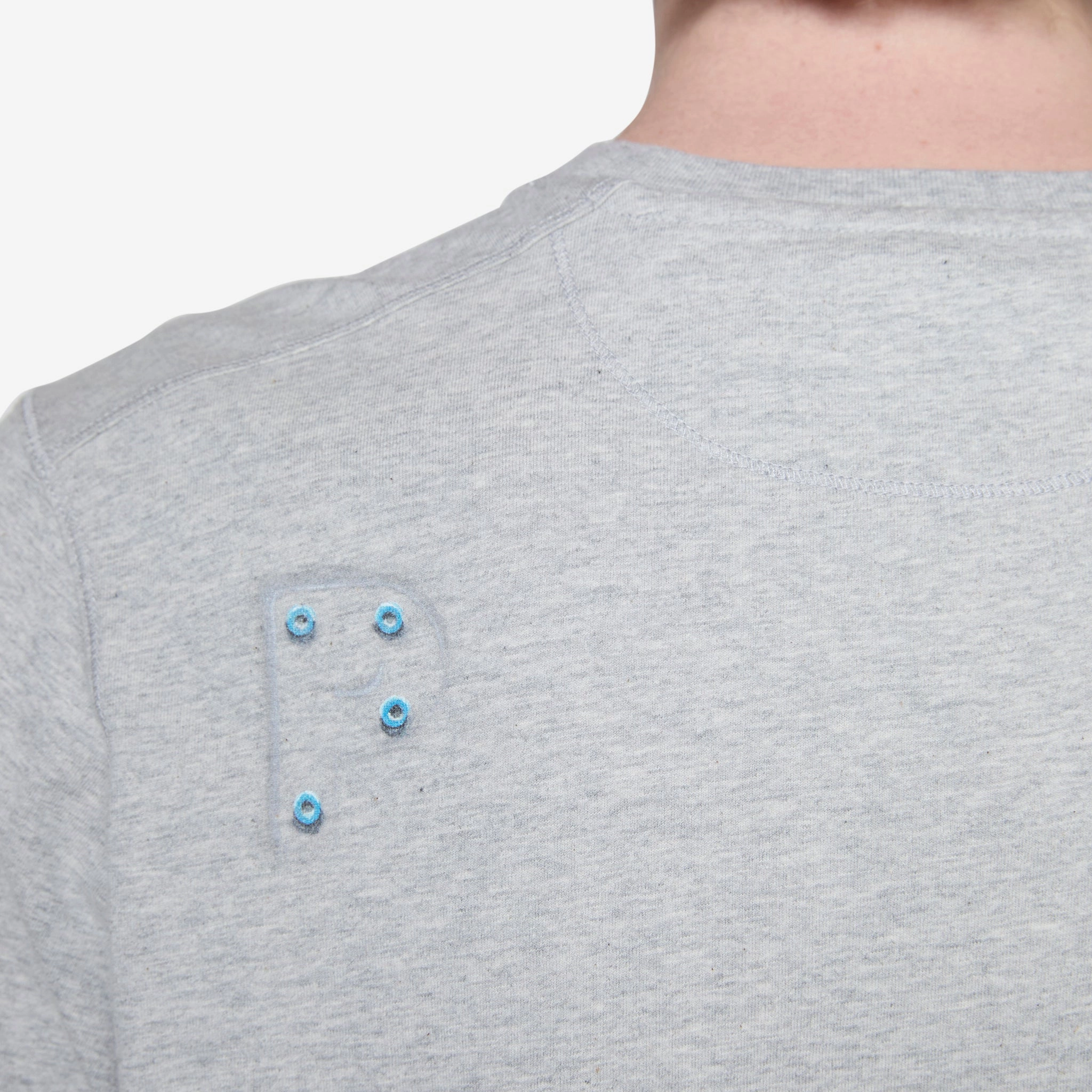 Mees Letters Logo T-Shirt Grey Heather