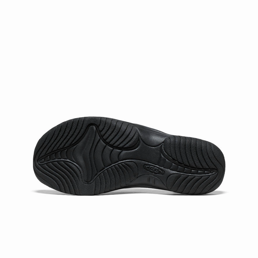 Men's Waimea Leather Flip-Flop  |  Black/Black